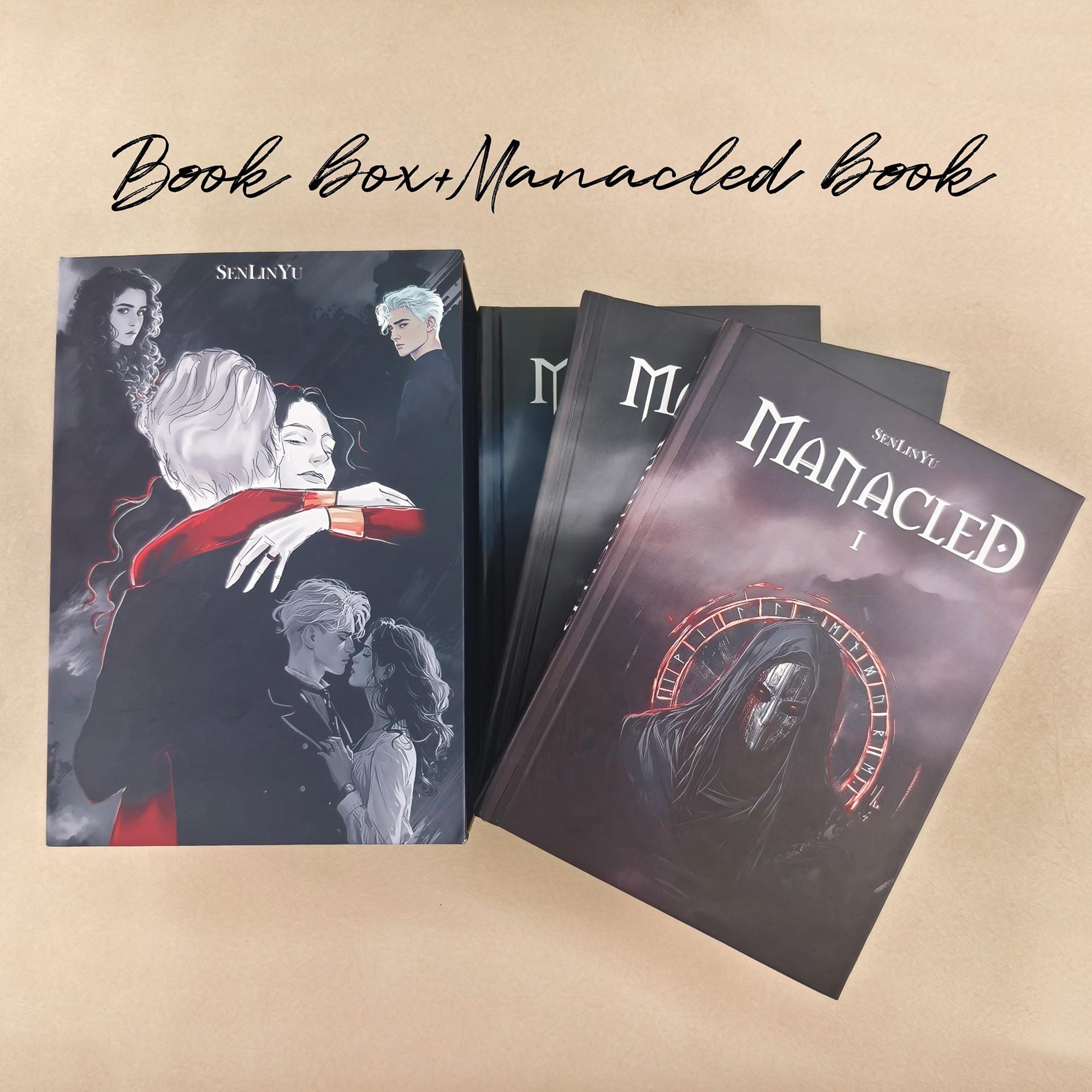 Manacled Book, Colored-Picture Cover With Box, Hardcover Book, Complete Three-In-One Series, Dramione Fanfic