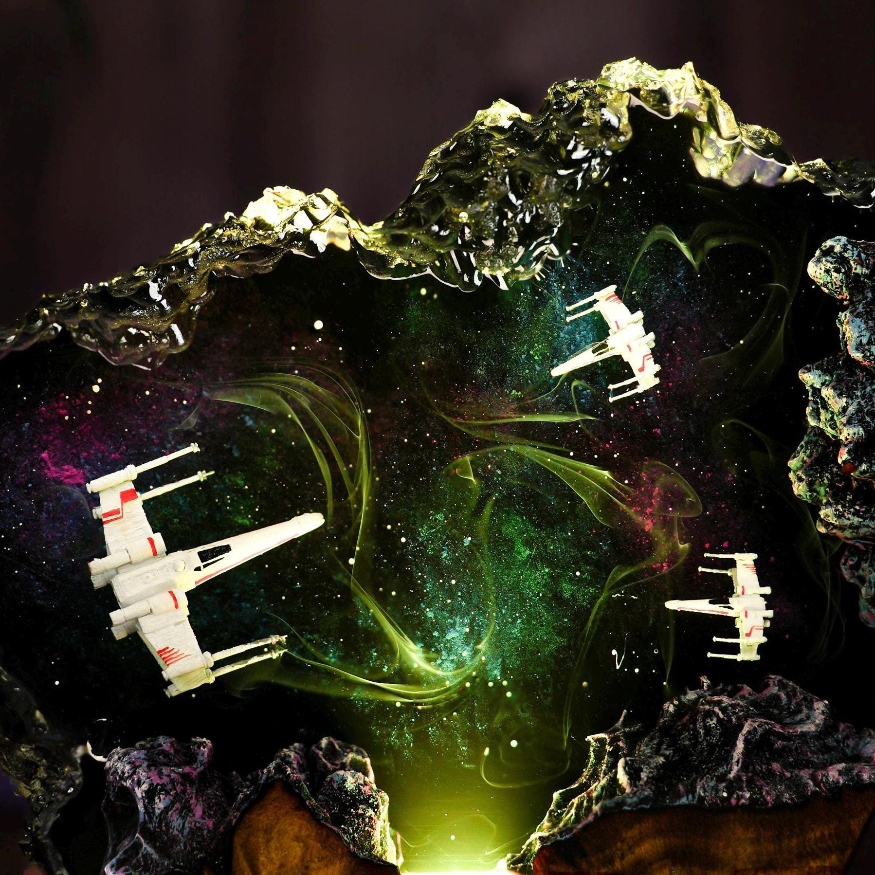 Custom Space Galaxy Lamp, Galaxy Night light, Handmade Lamp, Unique Gift, gift for boyfriend, Christmas gift, personalization Gift