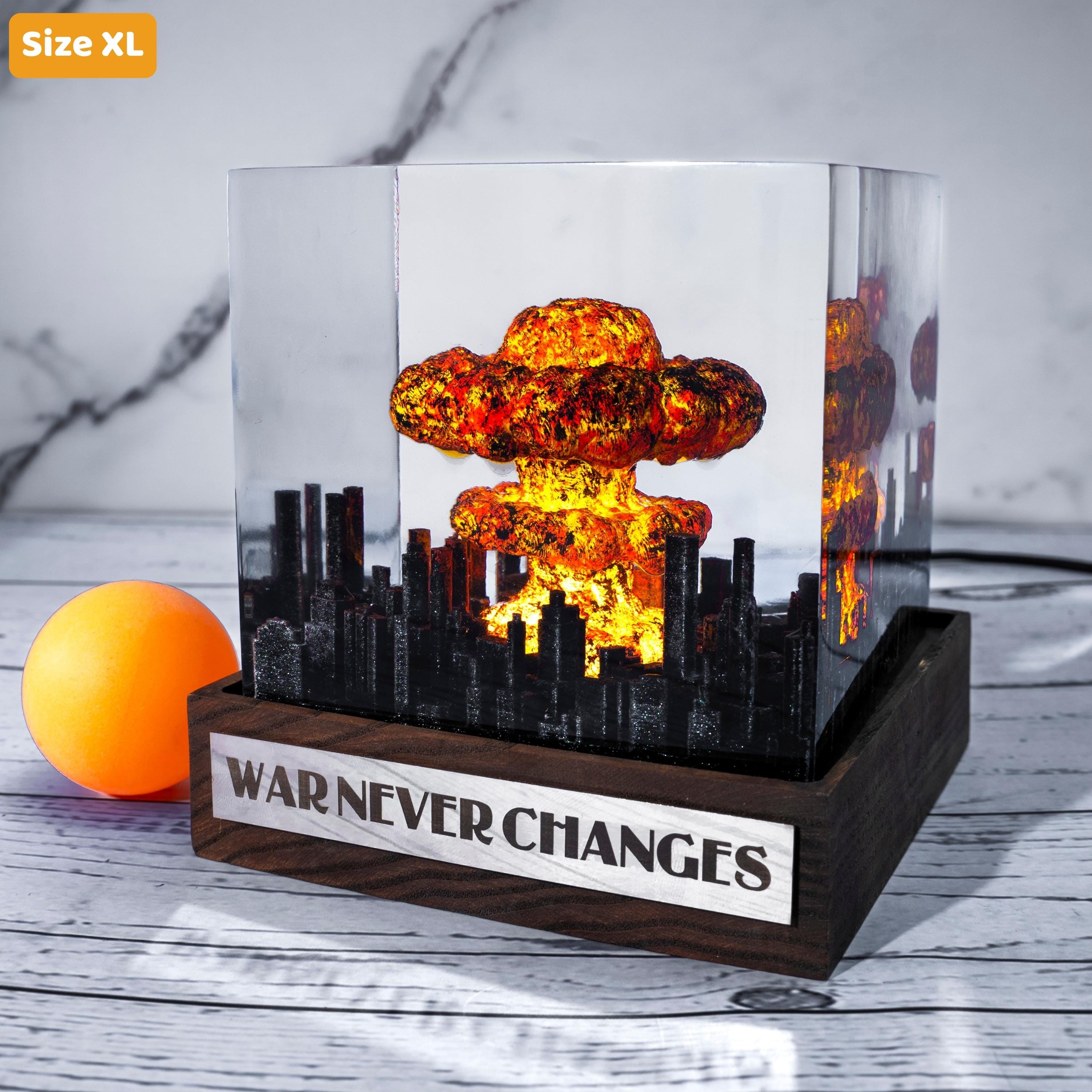 Explosion Resin diorama- nuke bomb fallout 4, Atomic bomb diorama, little boy bomb, EASTER 2026, gift ideas for him