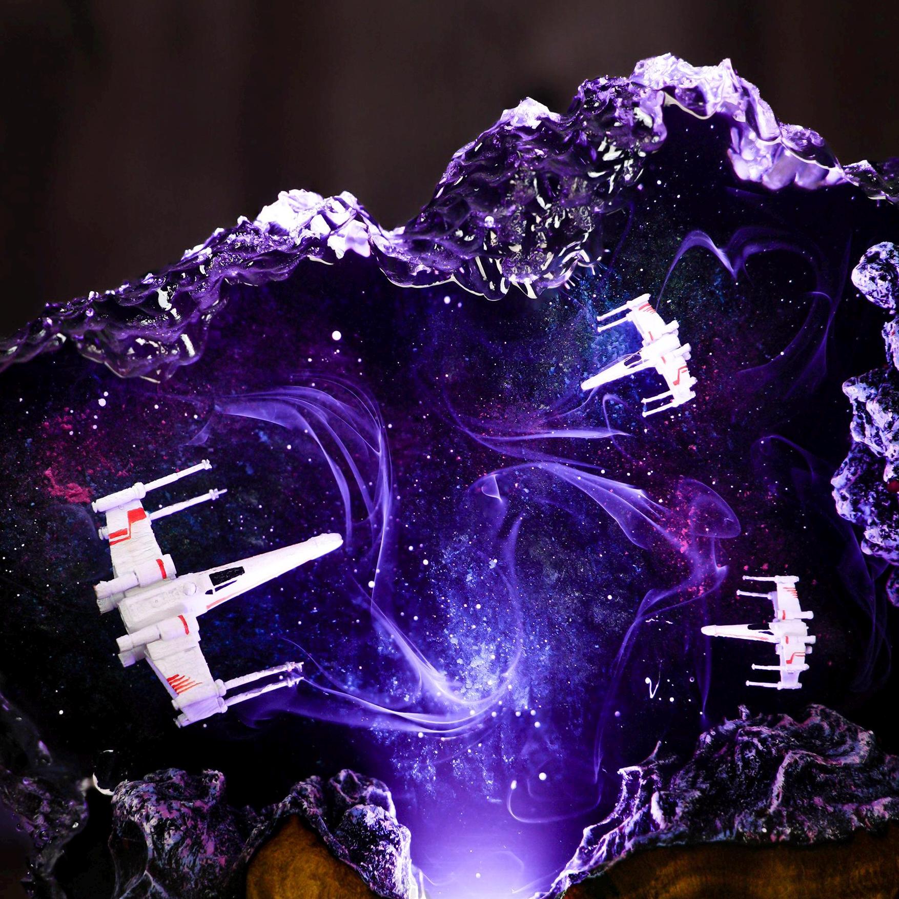 Custom Space Galaxy Lamp, Galaxy Night light, Handmade Lamp, Unique Gift, gift for boyfriend, Christmas gift, personalization Gift