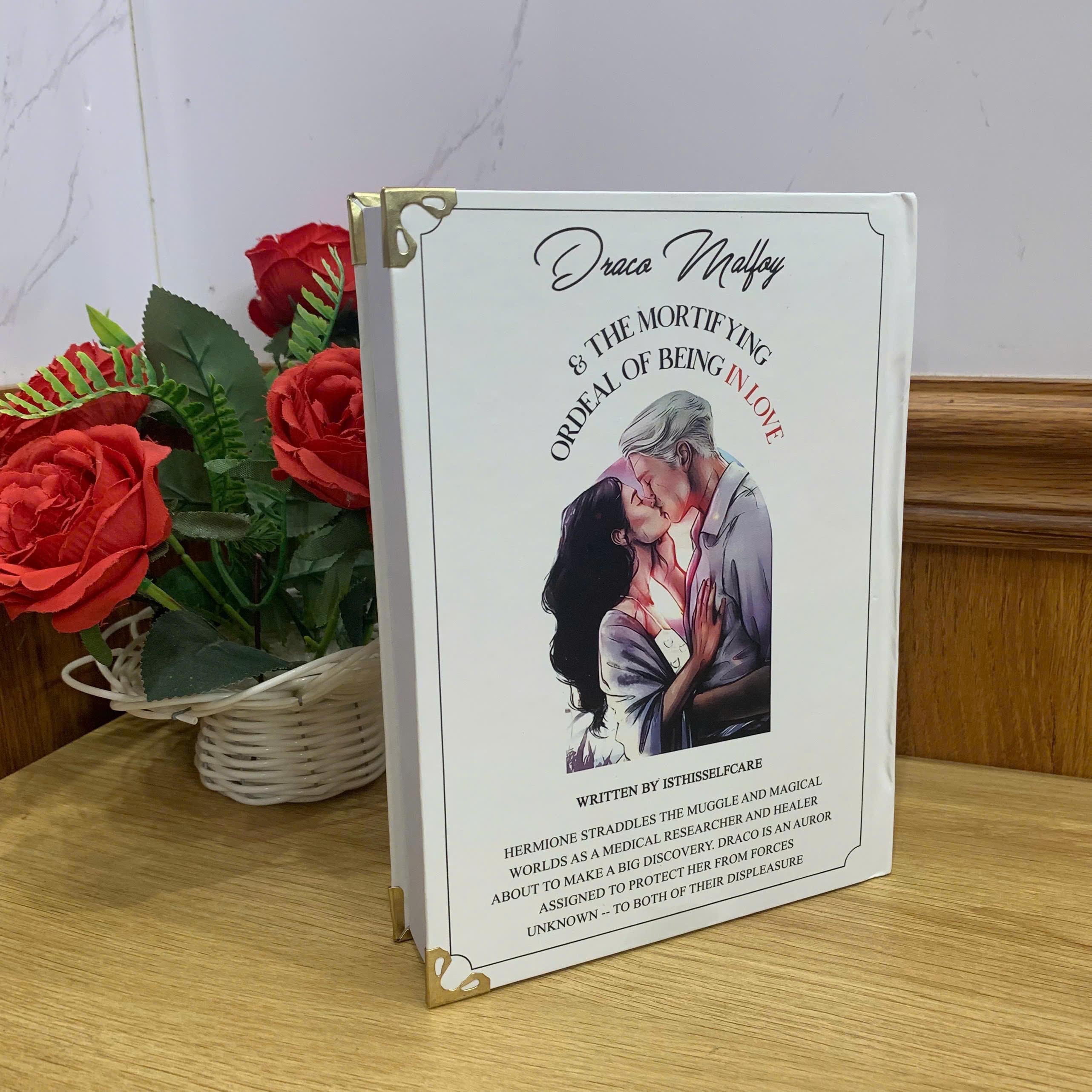 DMATMOOBIL Hardcover Book: Illustrated Romantic Dramione Fanfiction, Kiss Fantasy Cover Art