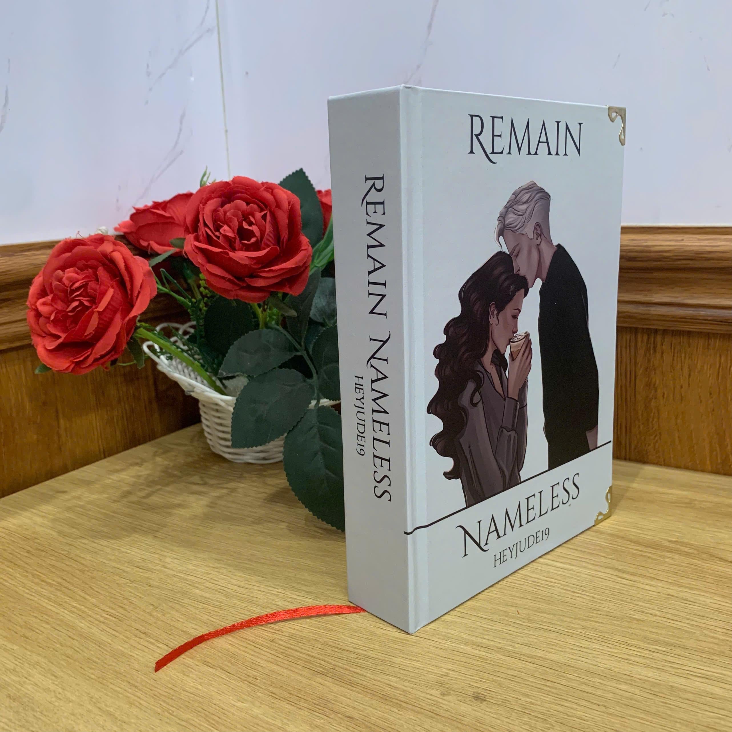 REMAIN NAMELESS Hardcover Book: Illustrated Romantic Dramione Fanfiction, White Cover Art
