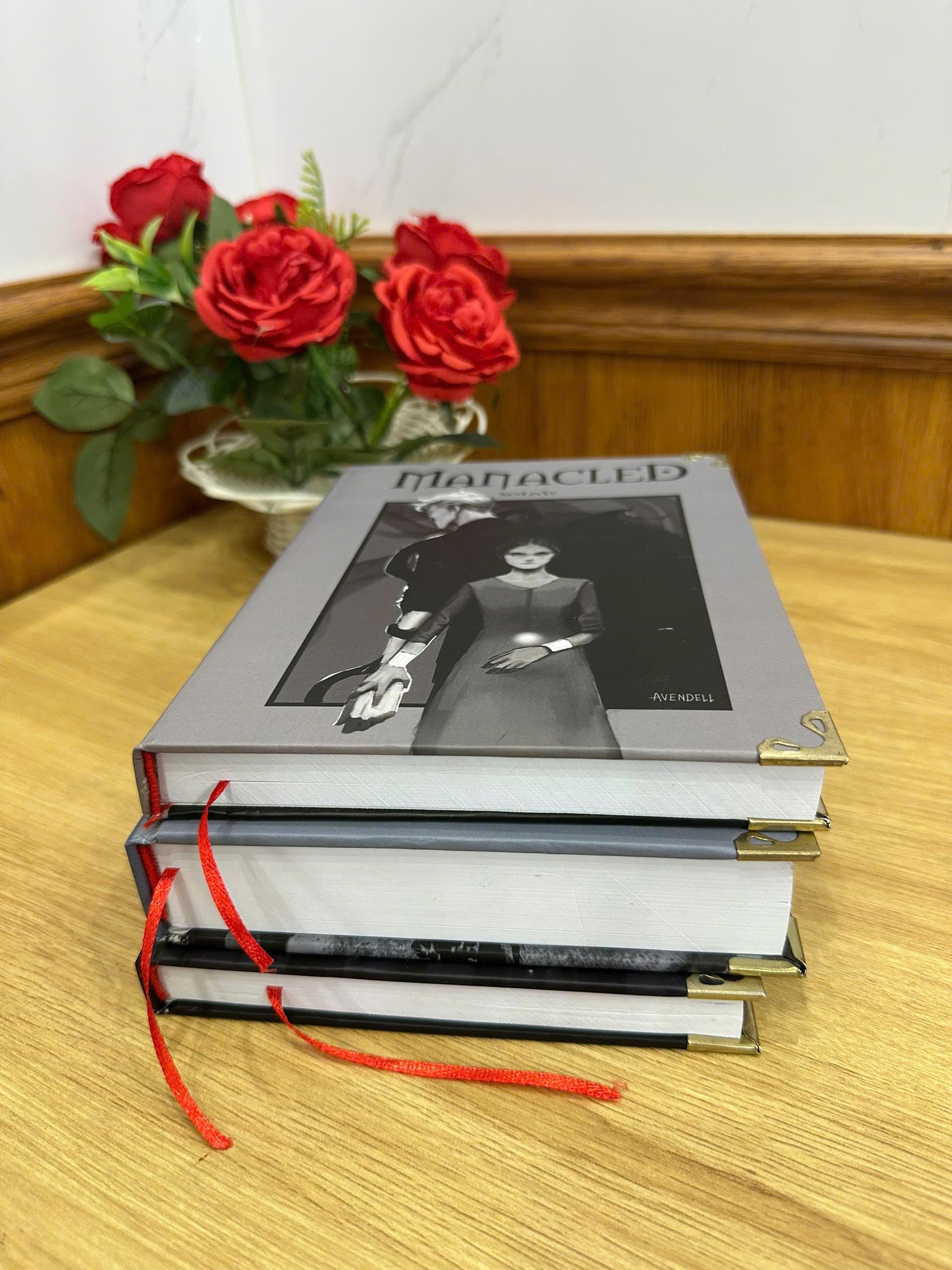 MANACLED with 3-Volume Set: Hardcover Collection, Illustrated Romantic Dramione Fanfiction, Classic Cover Art