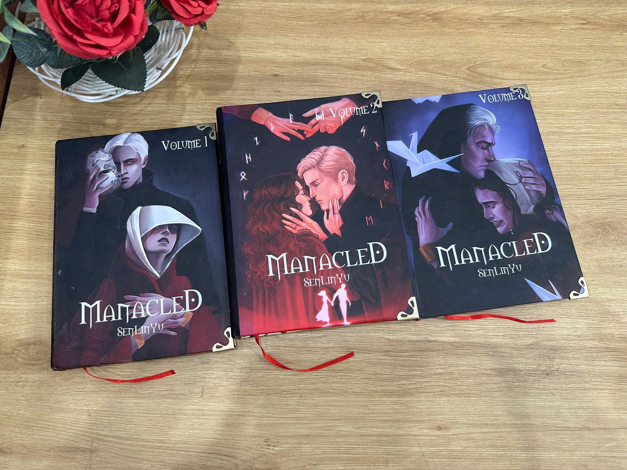 MANACLED with 3-Volume Set: Hardcover Collection, Illustrated Romantic Dramione Fanfiction, VibrantColor Cover Art