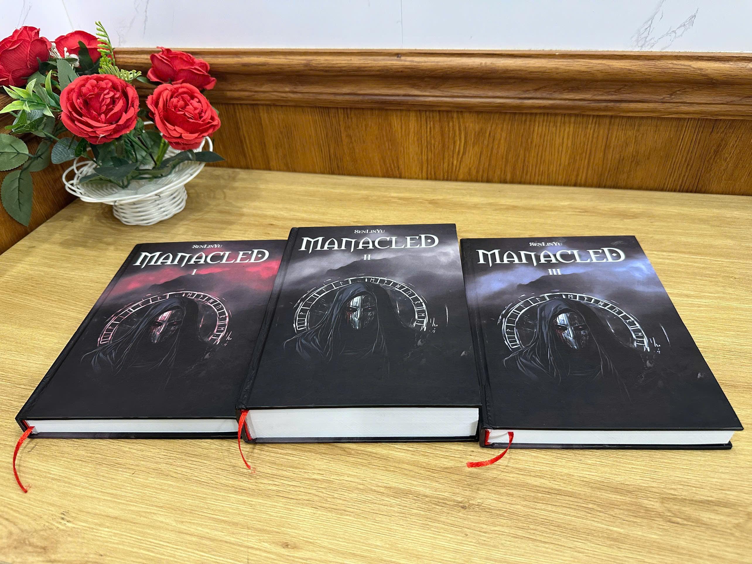 MANACLED with 3-Volume: in BOX-SET Hardcover Collection, Illustrated Romantic Dramione Fanfiction, Ghost Cover Art