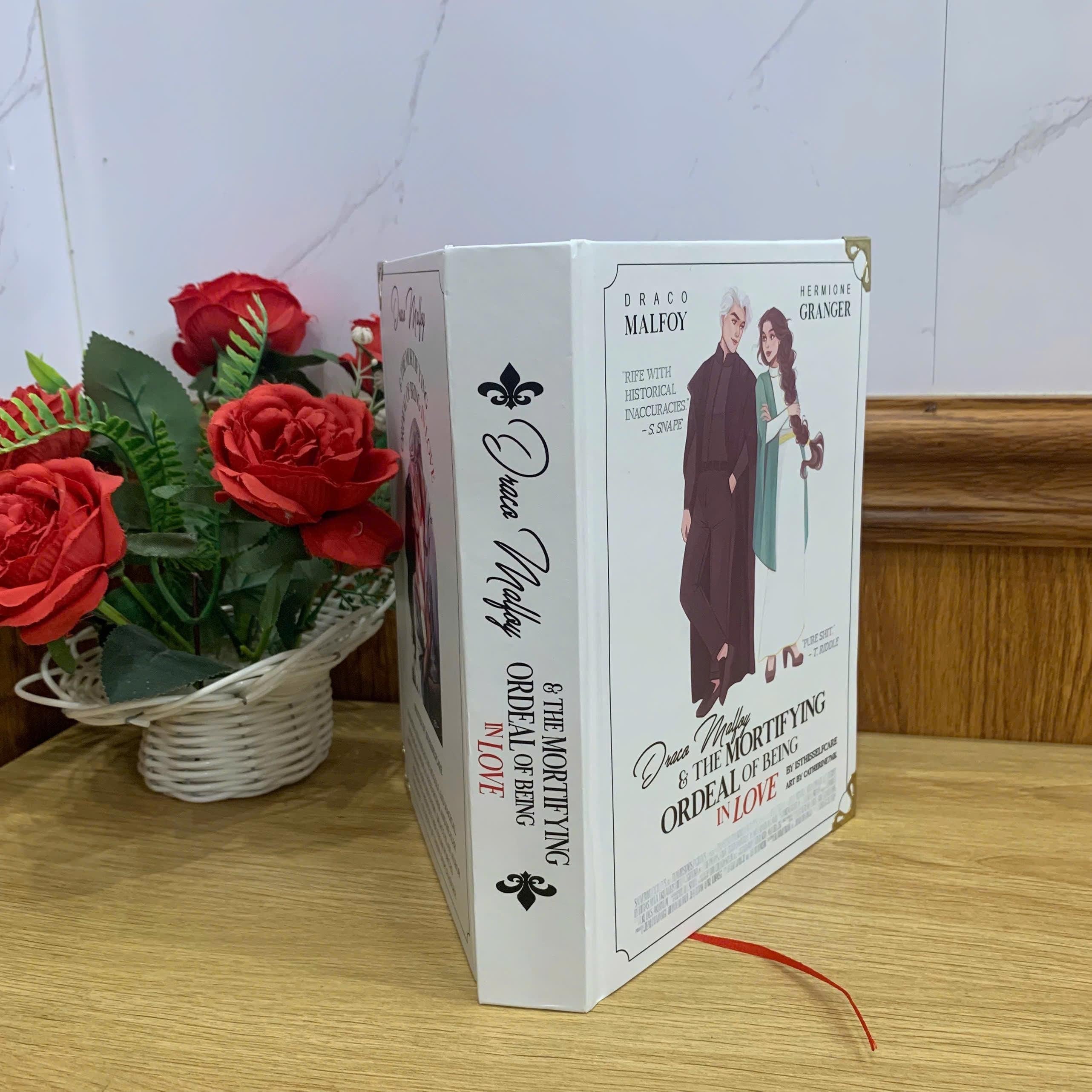 DMATMOOBIL Hardcover Book: Illustrated Romantic Dramione Fanfiction, Kiss Fantasy Cover Art