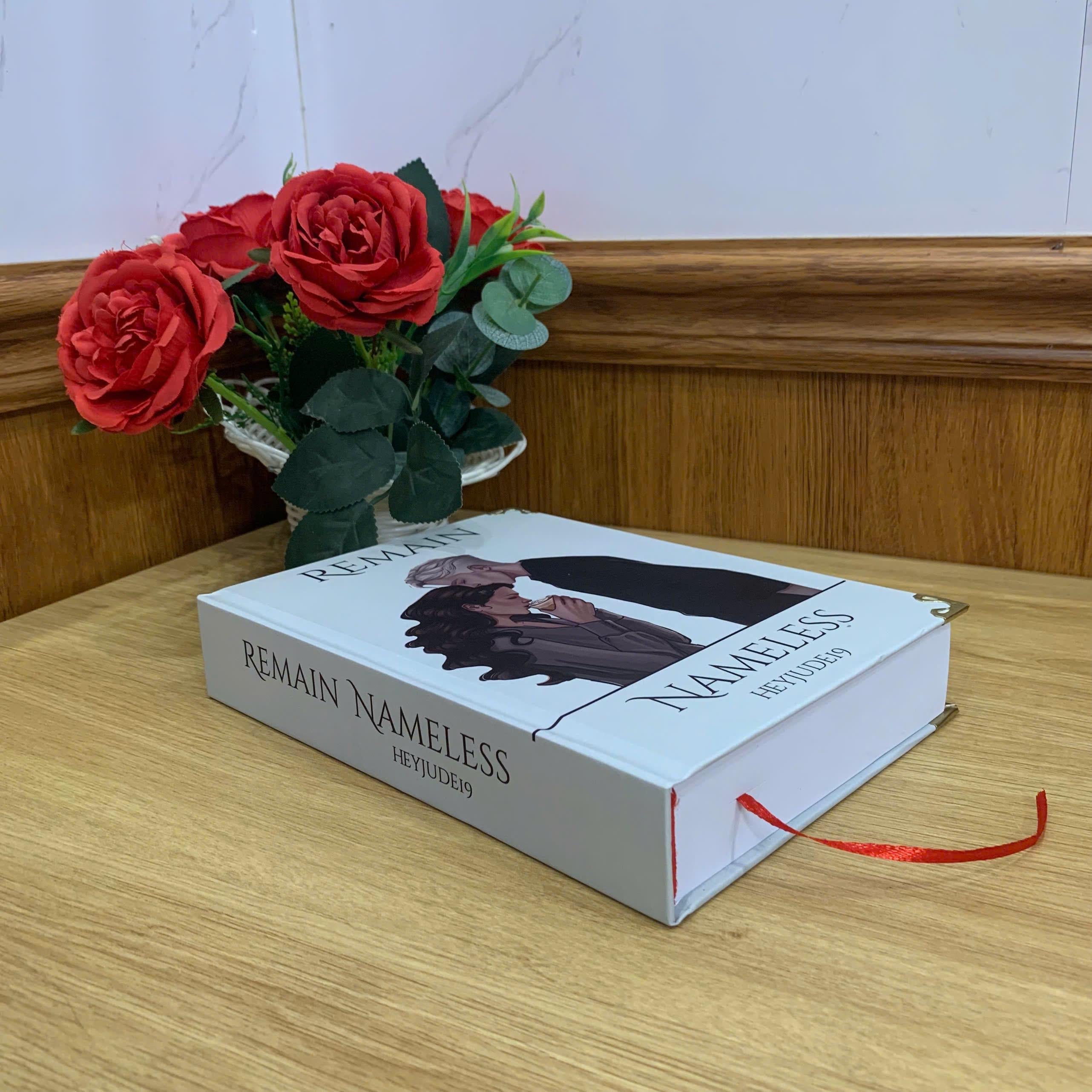 REMAIN NAMELESS Hardcover Book: Illustrated Romantic Dramione Fanfiction, White Cover Art