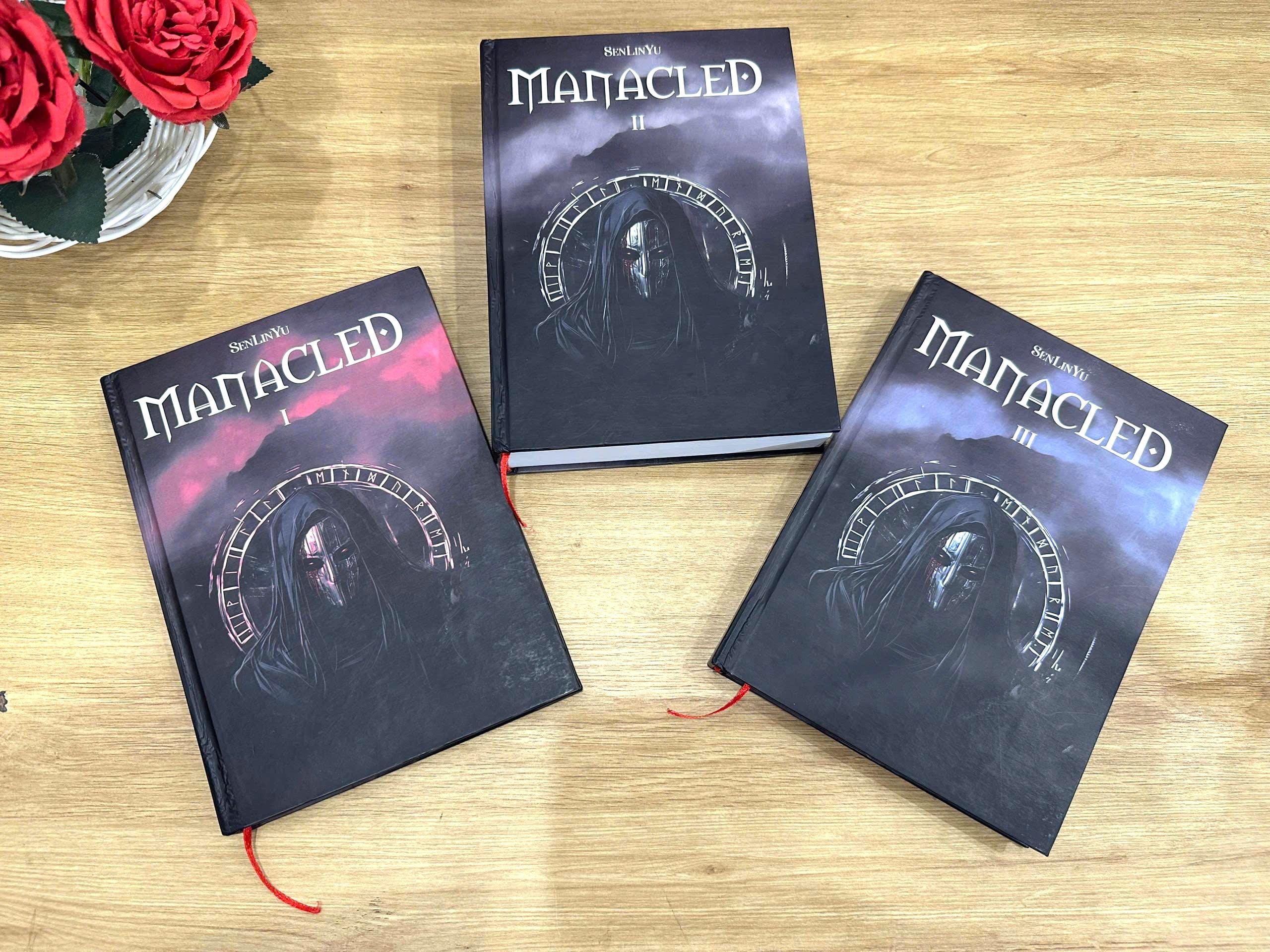MANACLED with 3-Volume: in BOX-SET Hardcover Collection, Illustrated Romantic Dramione Fanfiction, Ghost Cover Art