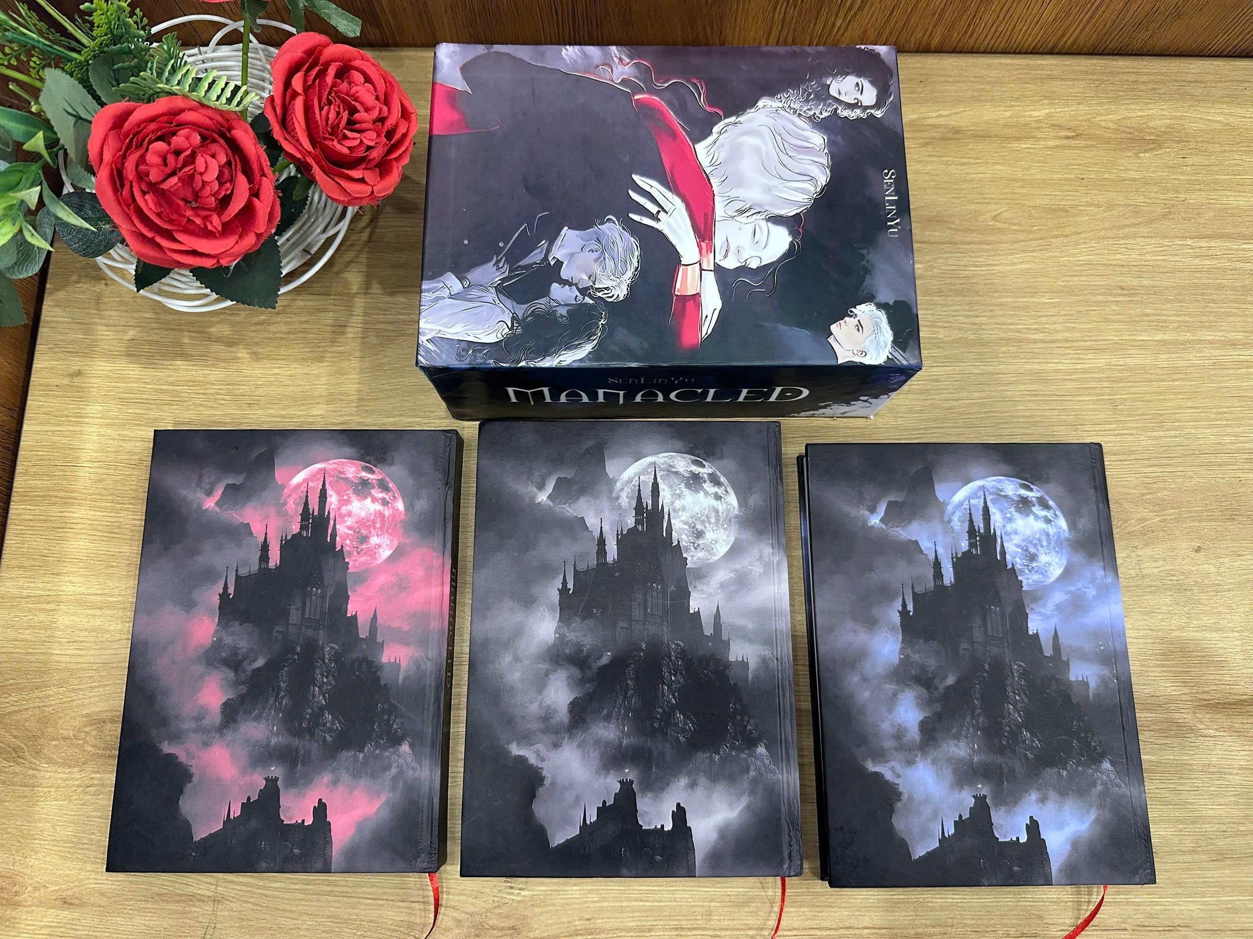 MANACLED with 3-Volume: in BOX-SET Hardcover Collection, Illustrated Romantic Dramione Fanfiction, Ghost Cover Art