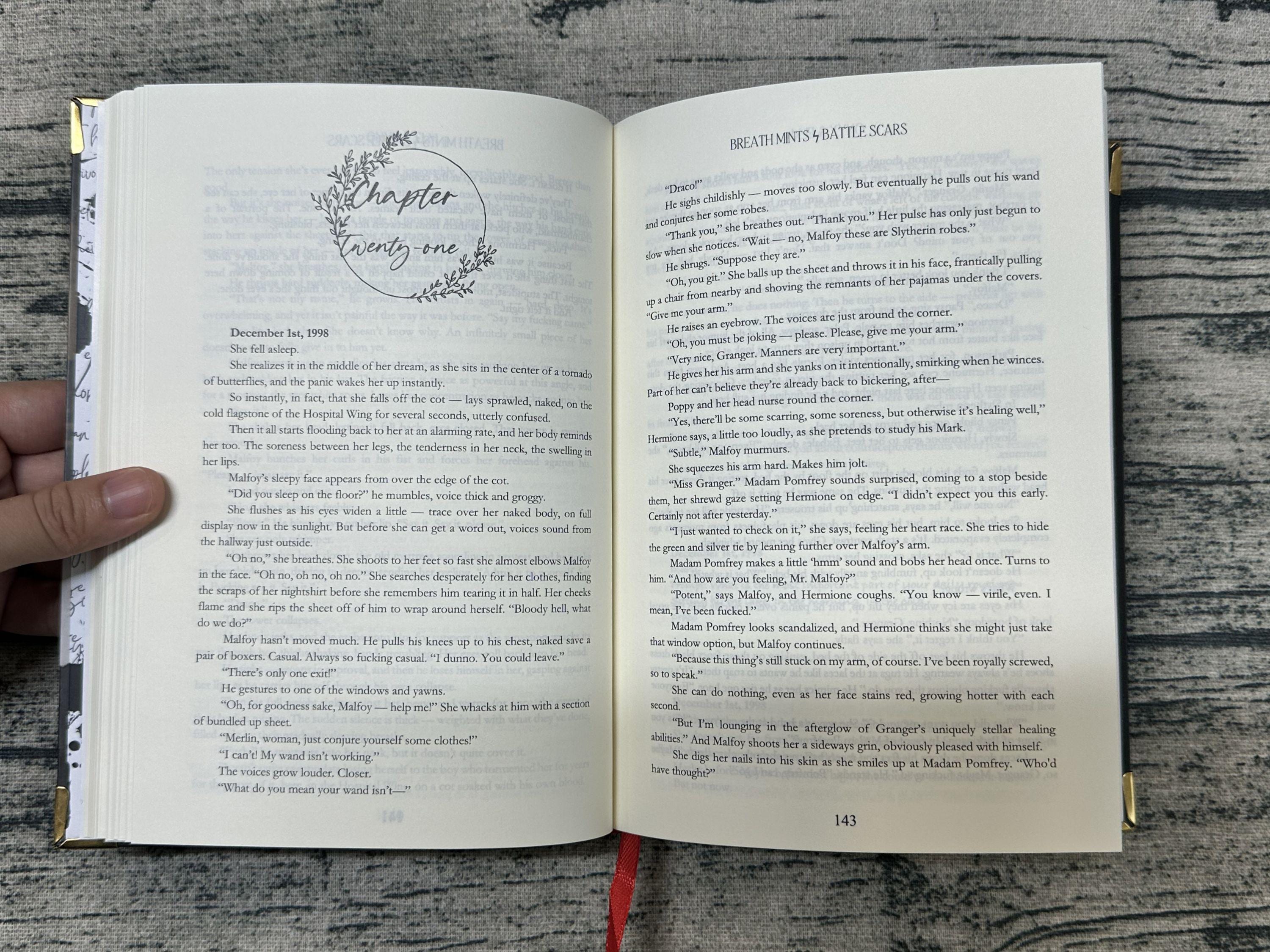 Breath Mints Battle Scars Book,  Handmade Book Binding, Gift-Ready Edition