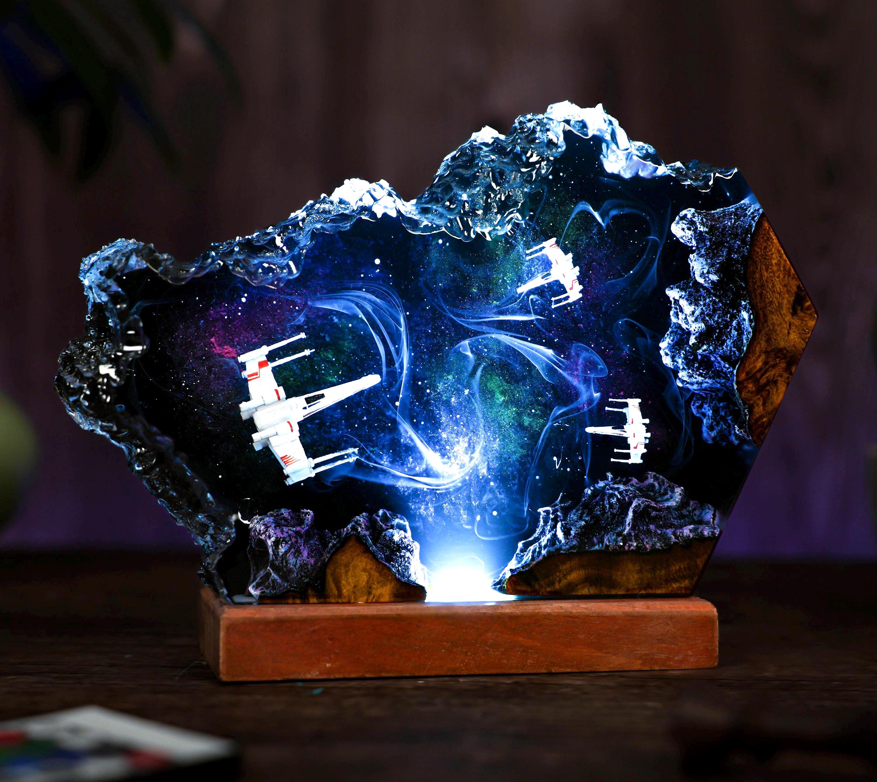 Custom Space Galaxy Lamp, Galaxy Night light, Handmade Lamp, Unique Gift, gift for boyfriend, Christmas gift, personalization Gift