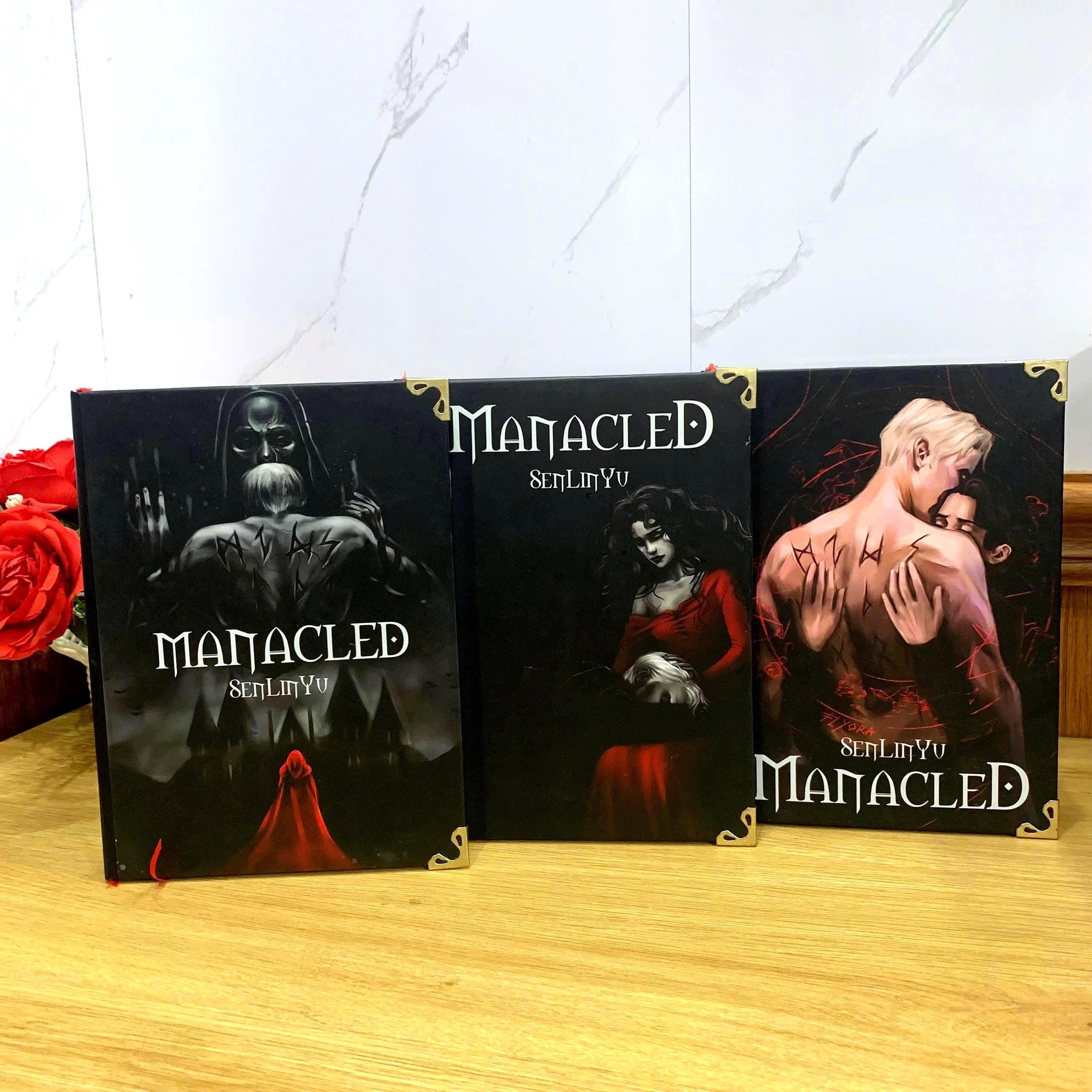 MANACLED with 3-Volume Set: Hardcover Collection, Illustrated Romantic Dramione Fanfiction, Dark Cover Art