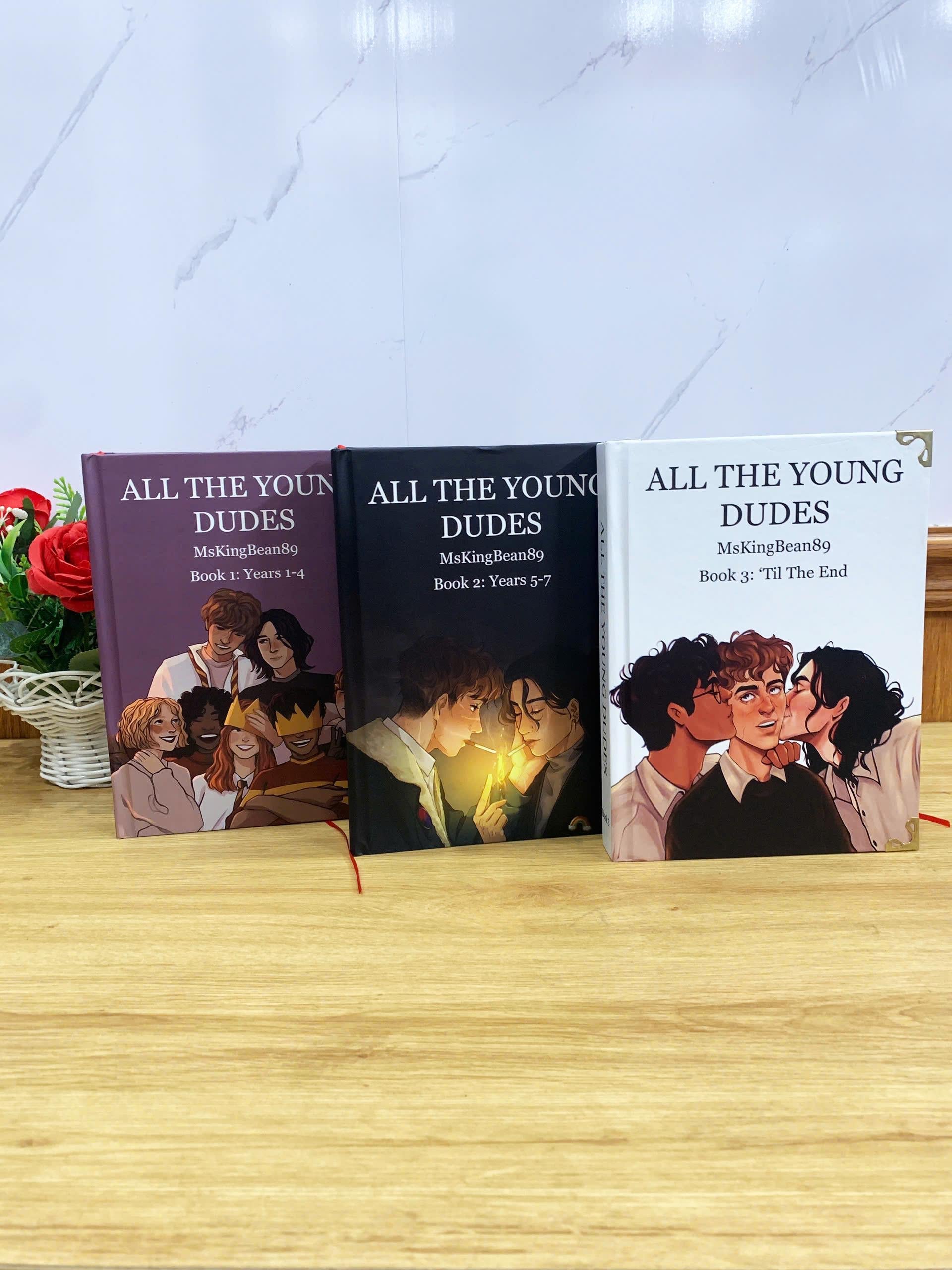 All The Young Dudes with 3-Volume Set: Hardcover Collection, Illustrated Romantic Dramione Fanfiction, Color Cover