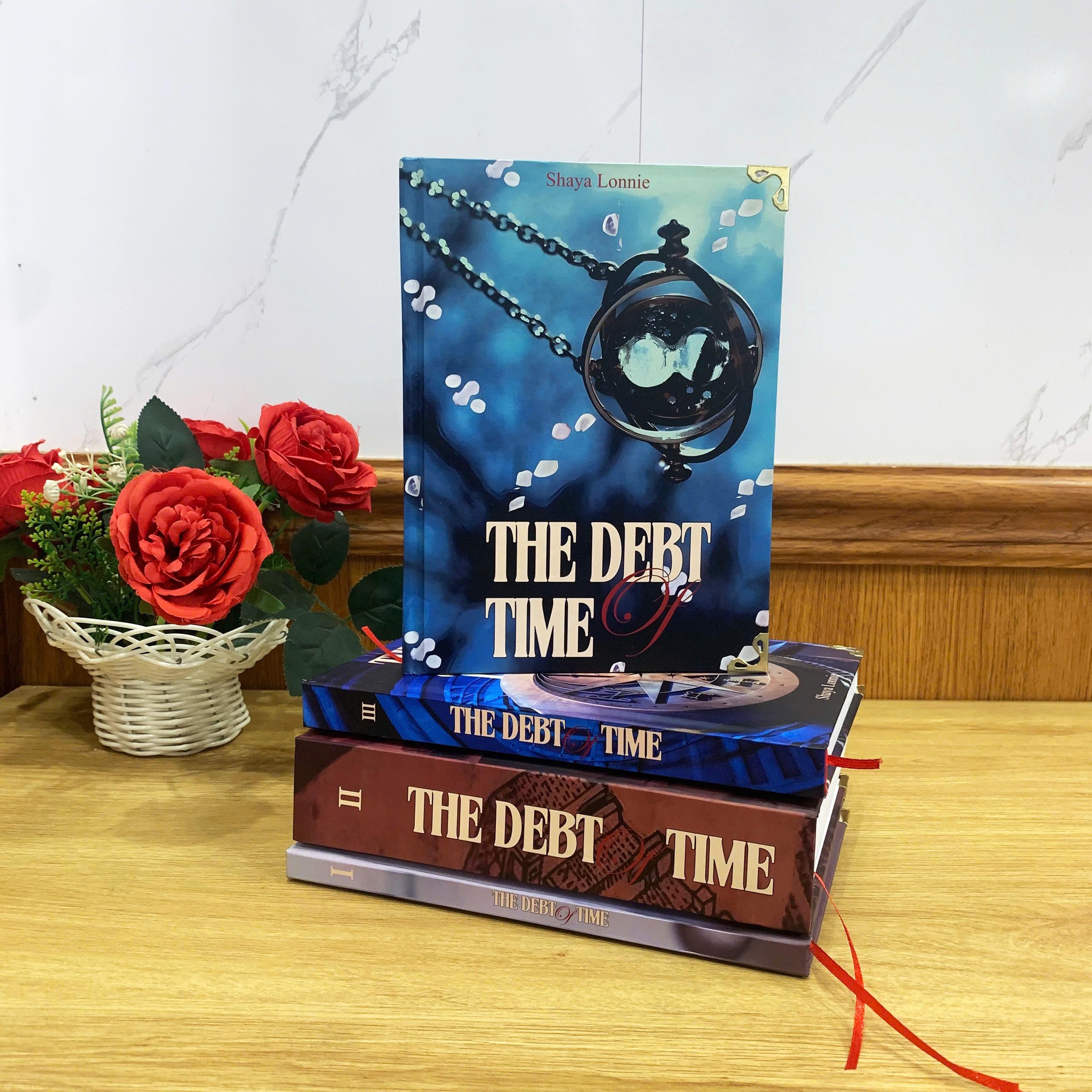 The DEBT OF TIME with 4-Volume Set: Hardcover Collection, Illustrated Romantic Dramione Fanfiction, PendulumClock Cover
