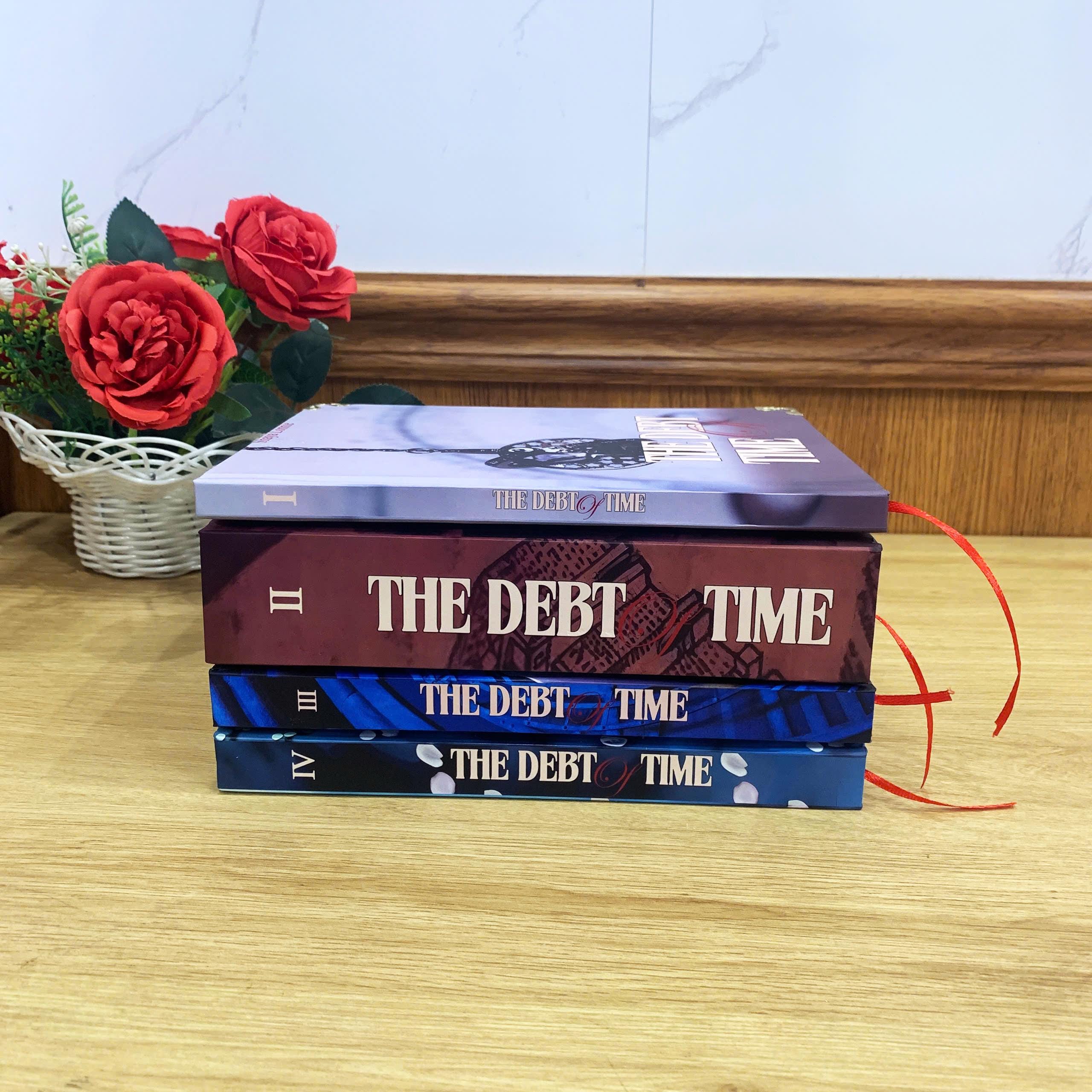 The DEBT OF TIME with 4-Volume Set: Hardcover Collection, Illustrated Romantic Dramione Fanfiction, PendulumClock Cover