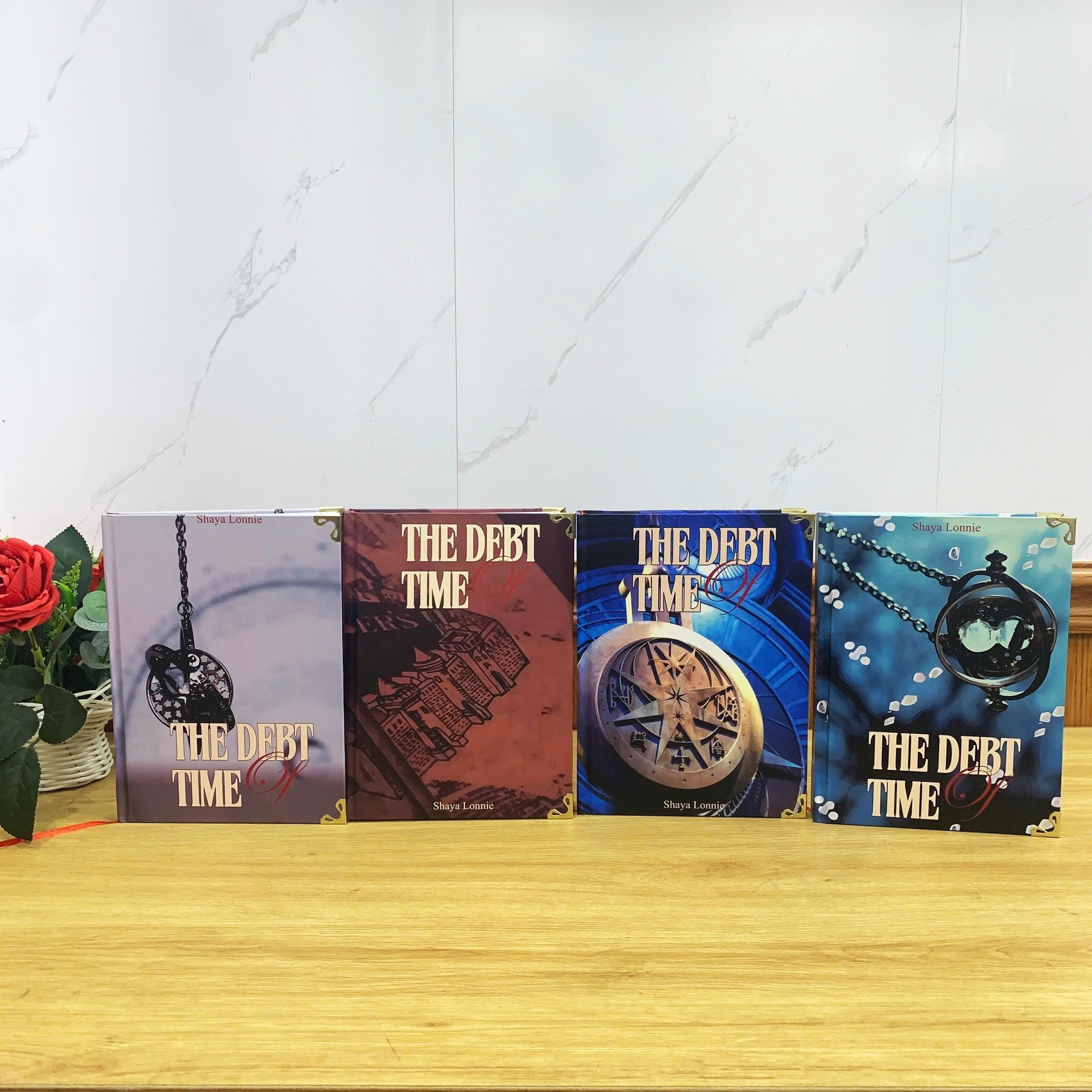 The DEBT OF TIME with 4-Volume Set: Hardcover Collection, Illustrated Romantic Dramione Fanfiction, PendulumClock Cover