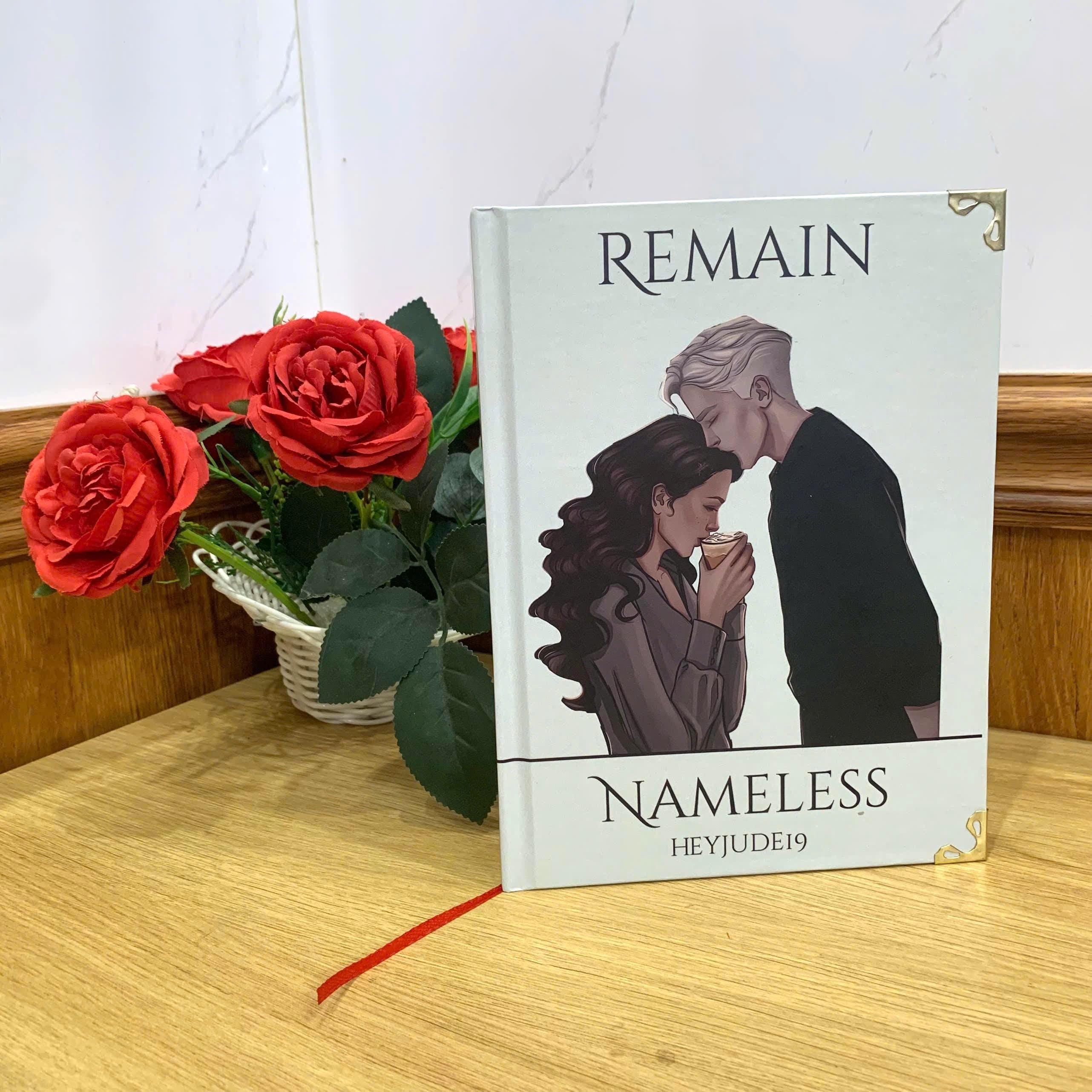 REMAIN NAMELESS Hardcover Book: Illustrated Romantic Dramione Fanfiction, White Cover Art