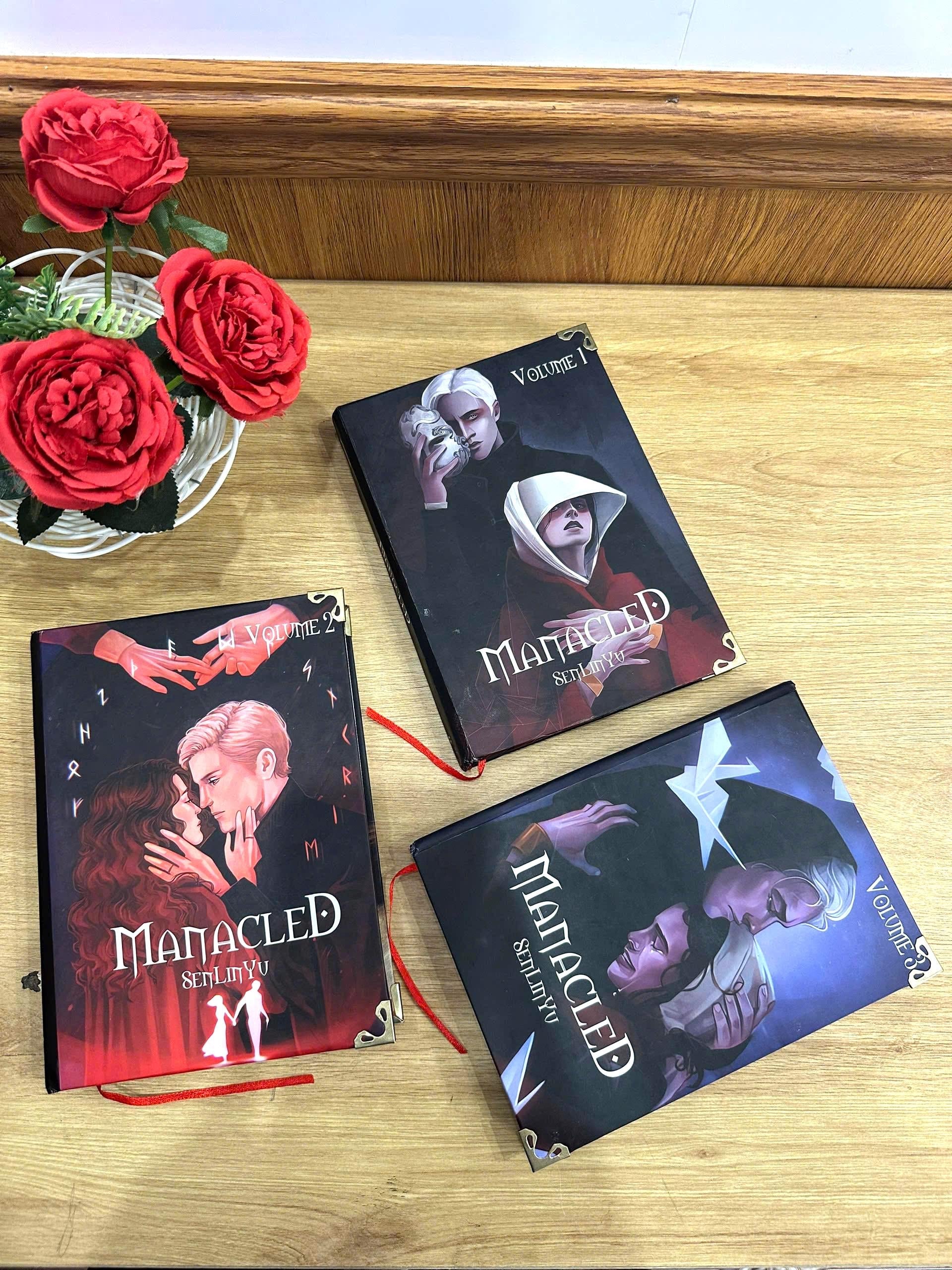 MANACLED with 3-Volume Set: Hardcover Collection, Illustrated Romantic Dramione Fanfiction, VibrantColor Cover Art
