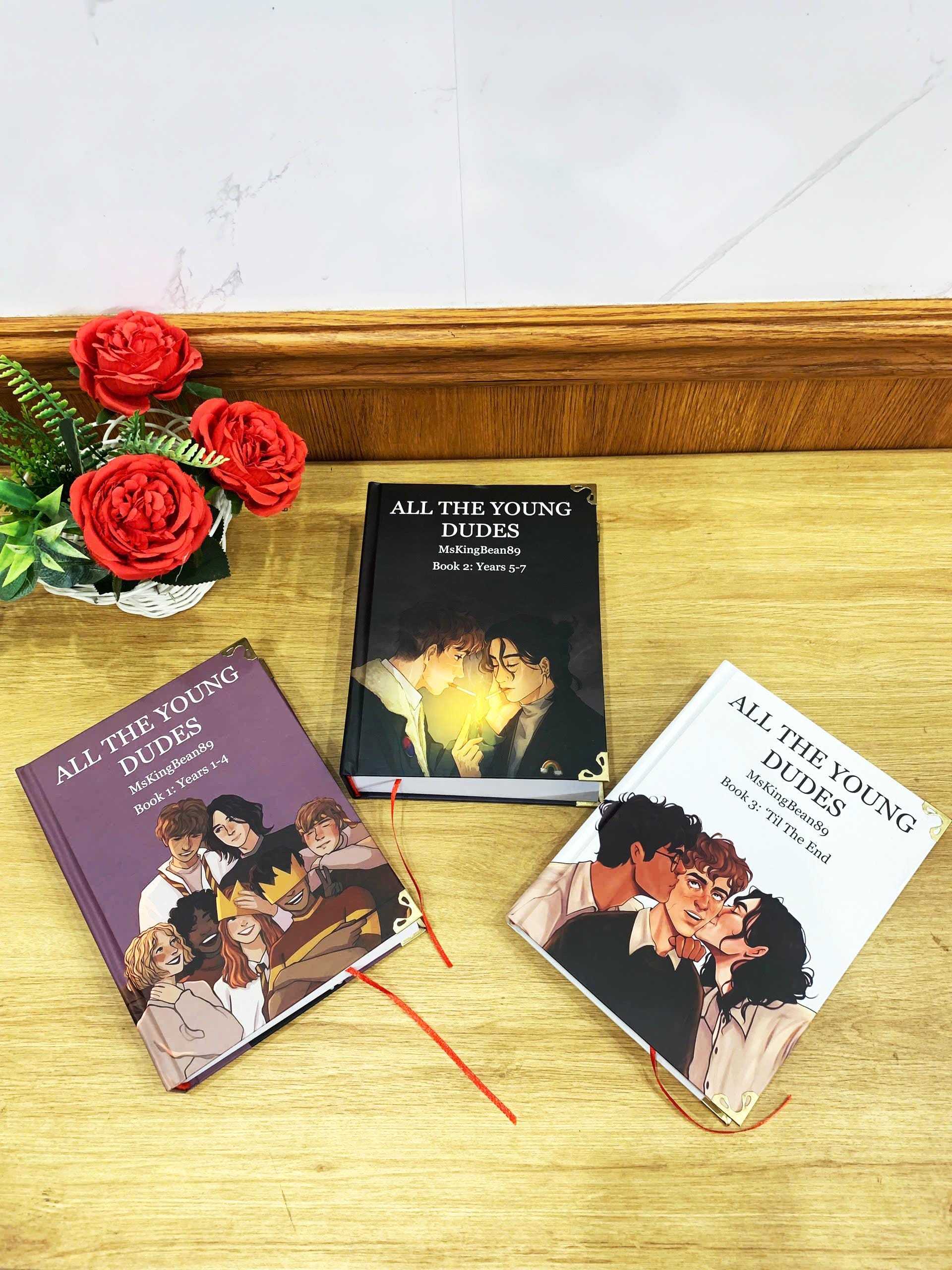 All The Young Dudes with 3-Volume Set: Hardcover Collection, Illustrated Romantic Dramione Fanfiction, Color Cover