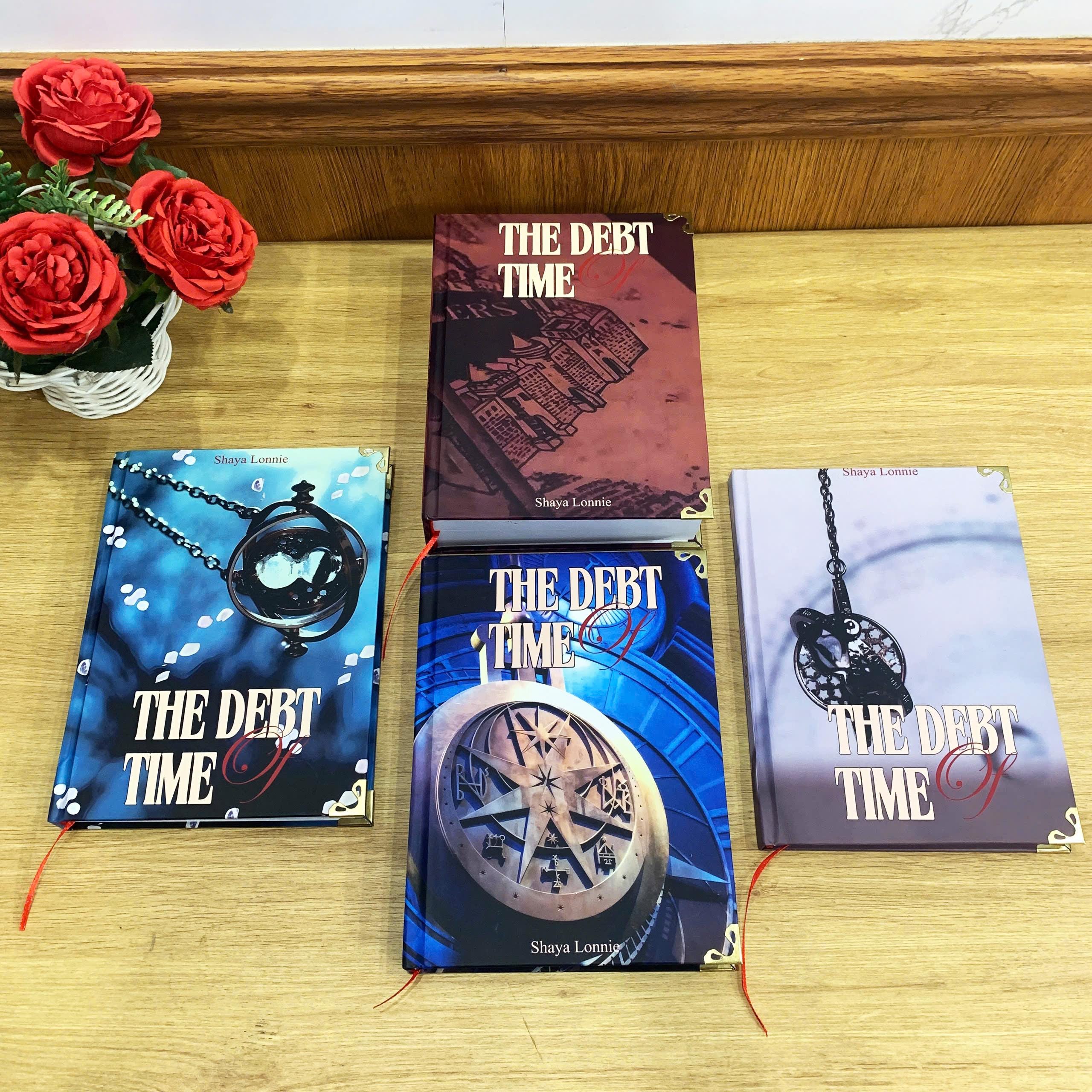 The DEBT OF TIME with 4-Volume Set: Hardcover Collection, Illustrated Romantic Dramione Fanfiction, PendulumClock Cover