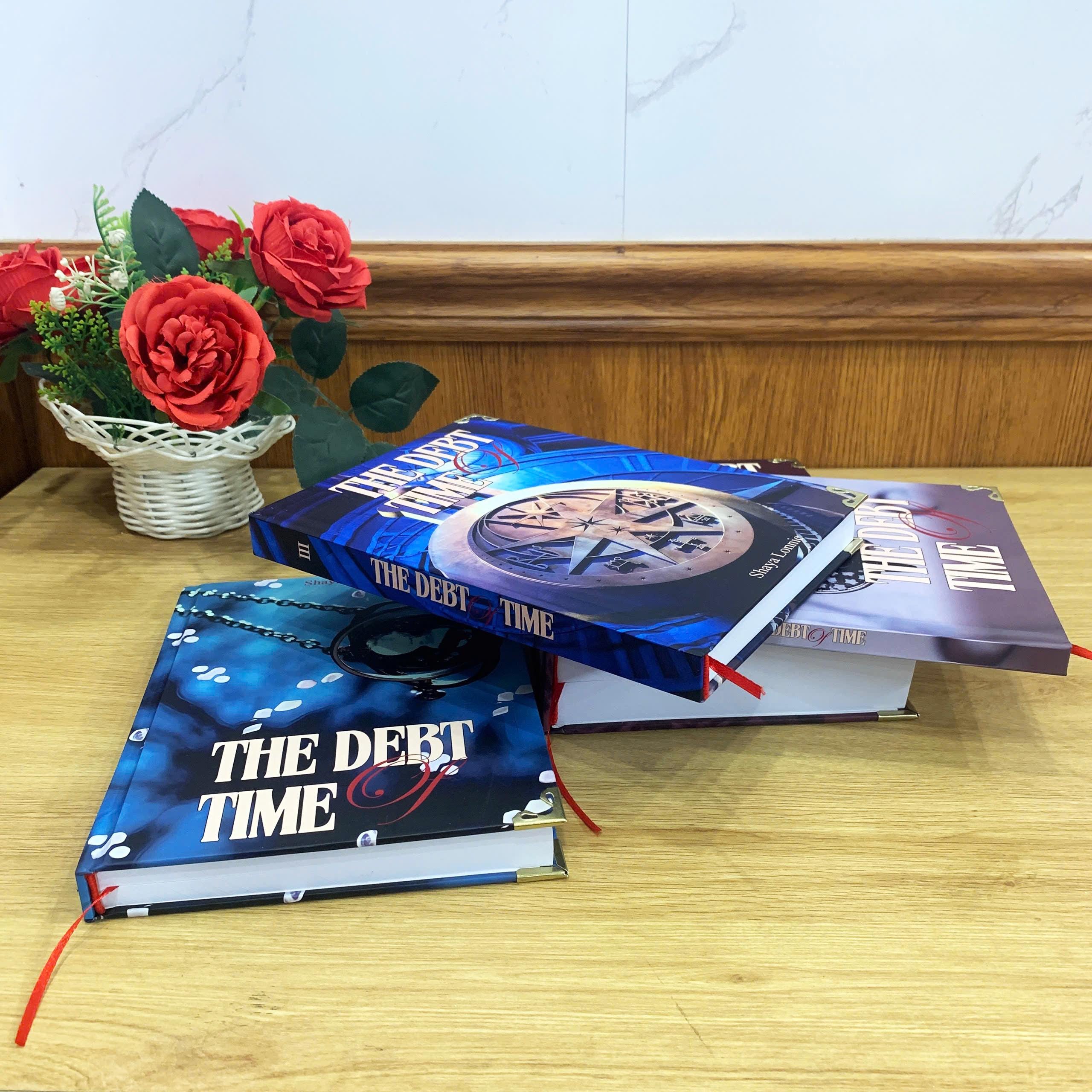 The DEBT OF TIME with 4-Volume Set: Hardcover Collection, Illustrated Romantic Dramione Fanfiction, PendulumClock Cover
