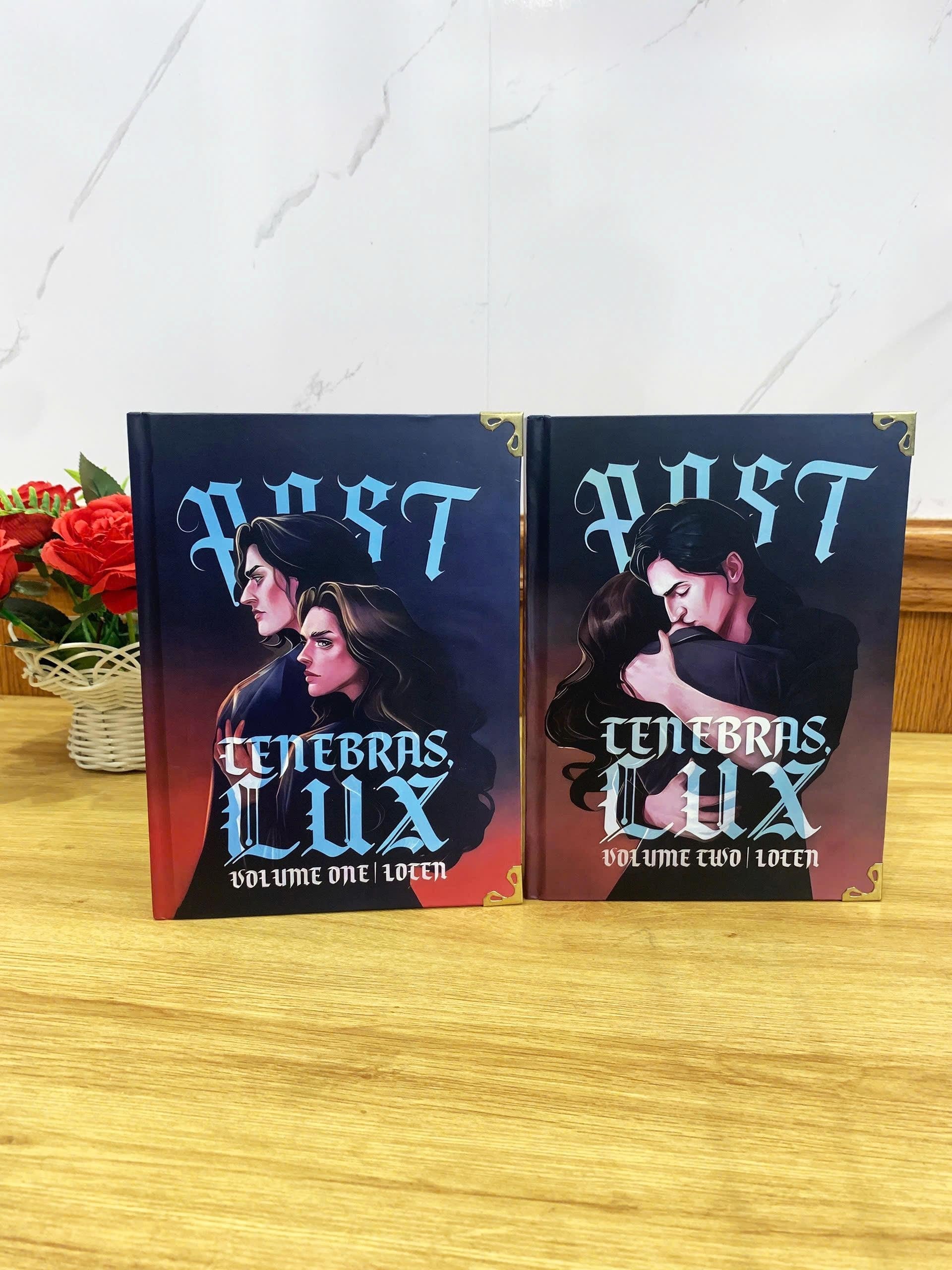 POST TENEBRAS LUX with 3-Volume Set: Hardcover Collection, Illustrated Romantic Dramione Fanfiction, Couple Cover