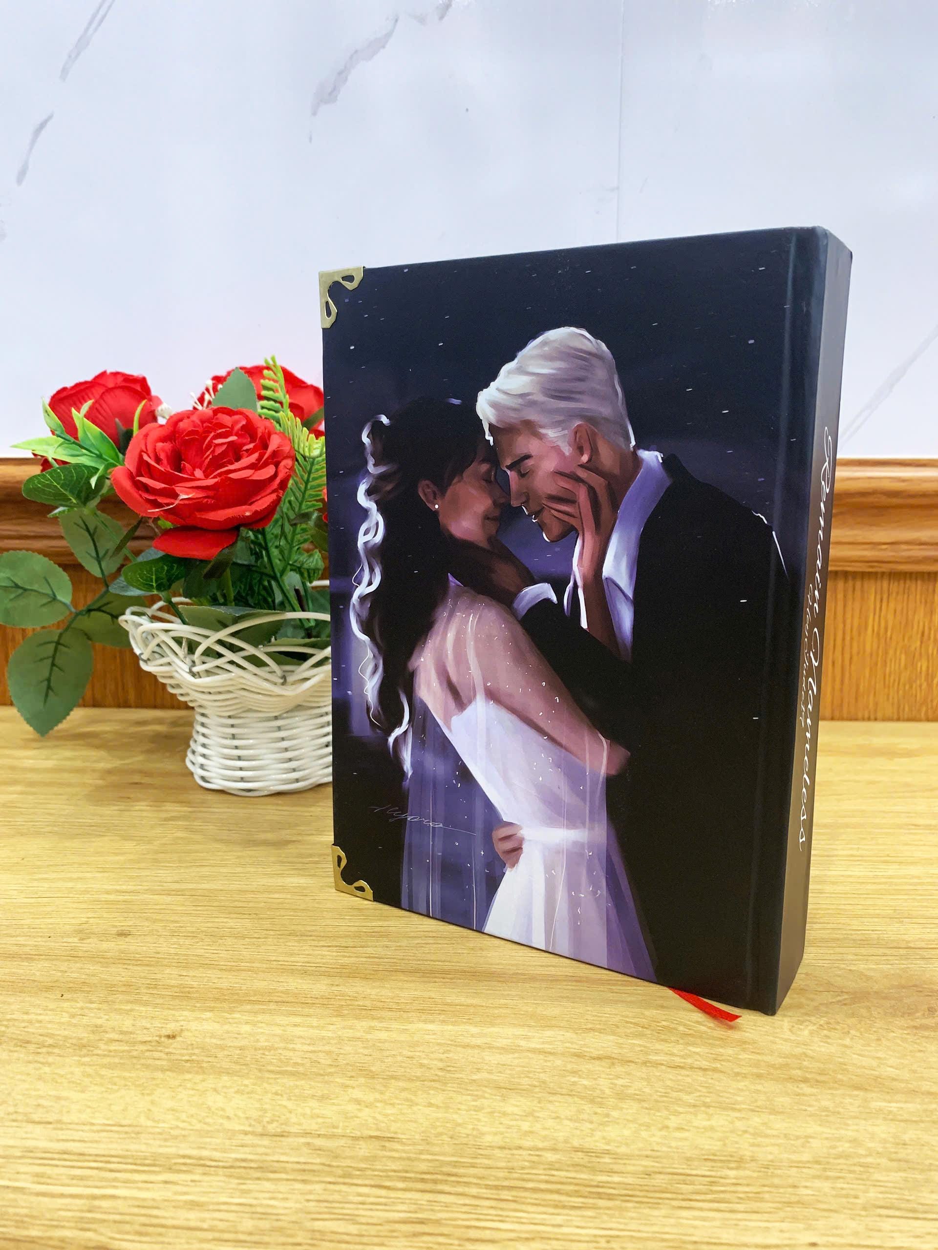 REMAIN NAMELESS Hardcover Book: Illustrated Romantic Dramione Fanfiction, Twinkling Cover Art