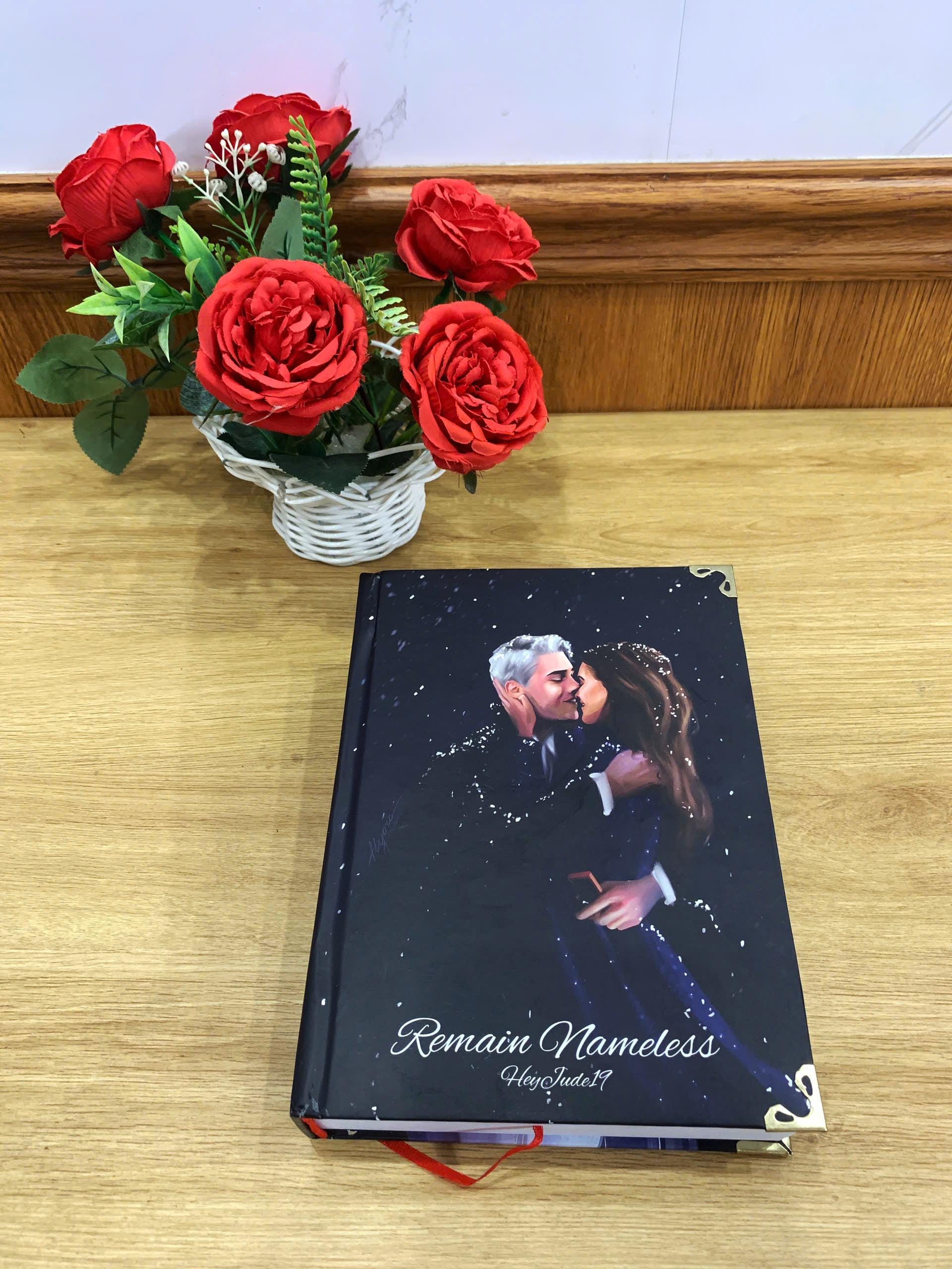 REMAIN NAMELESS Hardcover Book: Illustrated Romantic Dramione Fanfiction, Twinkling Cover Art