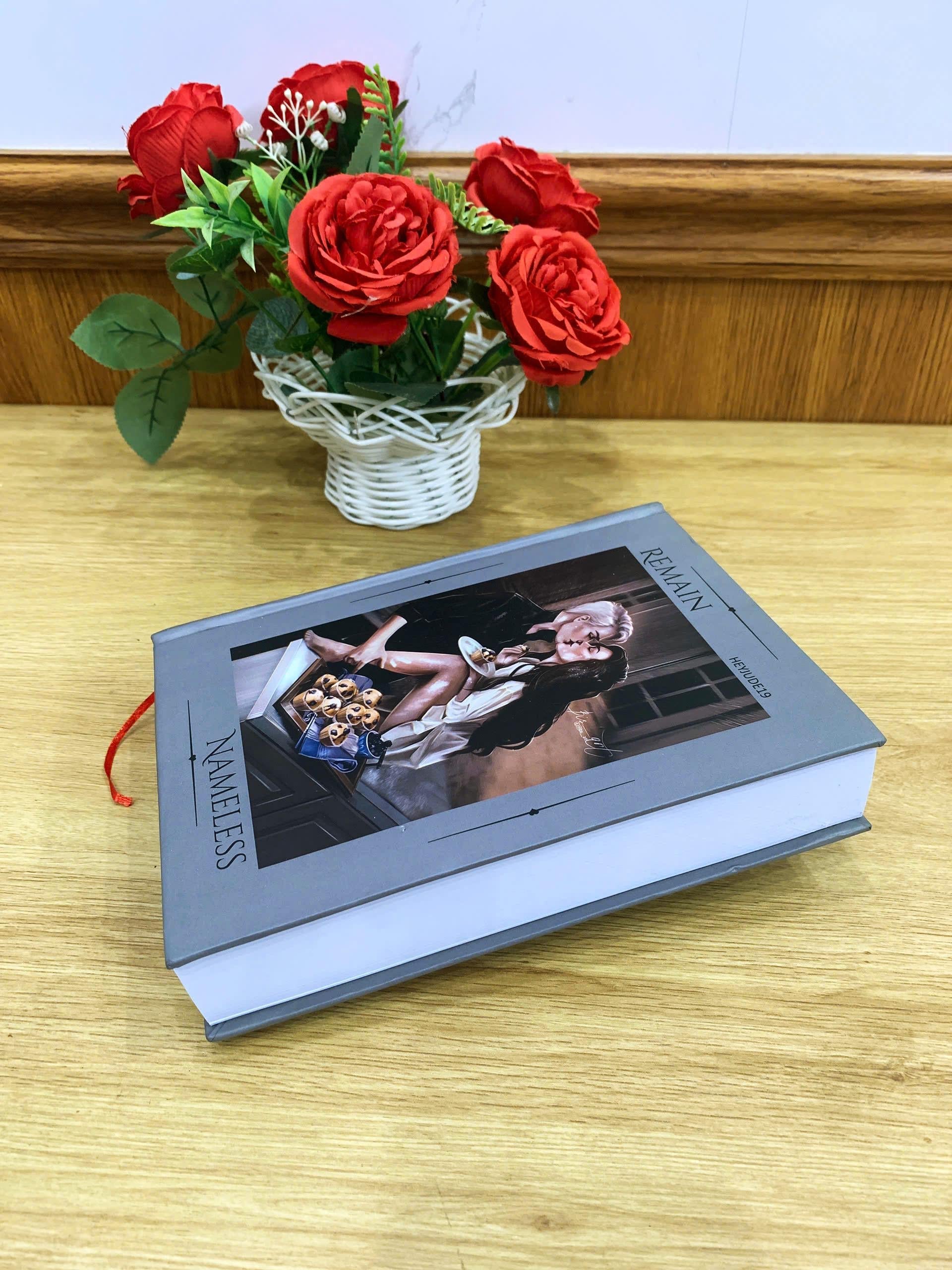 REMAIN NAMELESS Hardcover Book: Illustrated Romantic Dramione Fanfiction, Kissing Cover Art