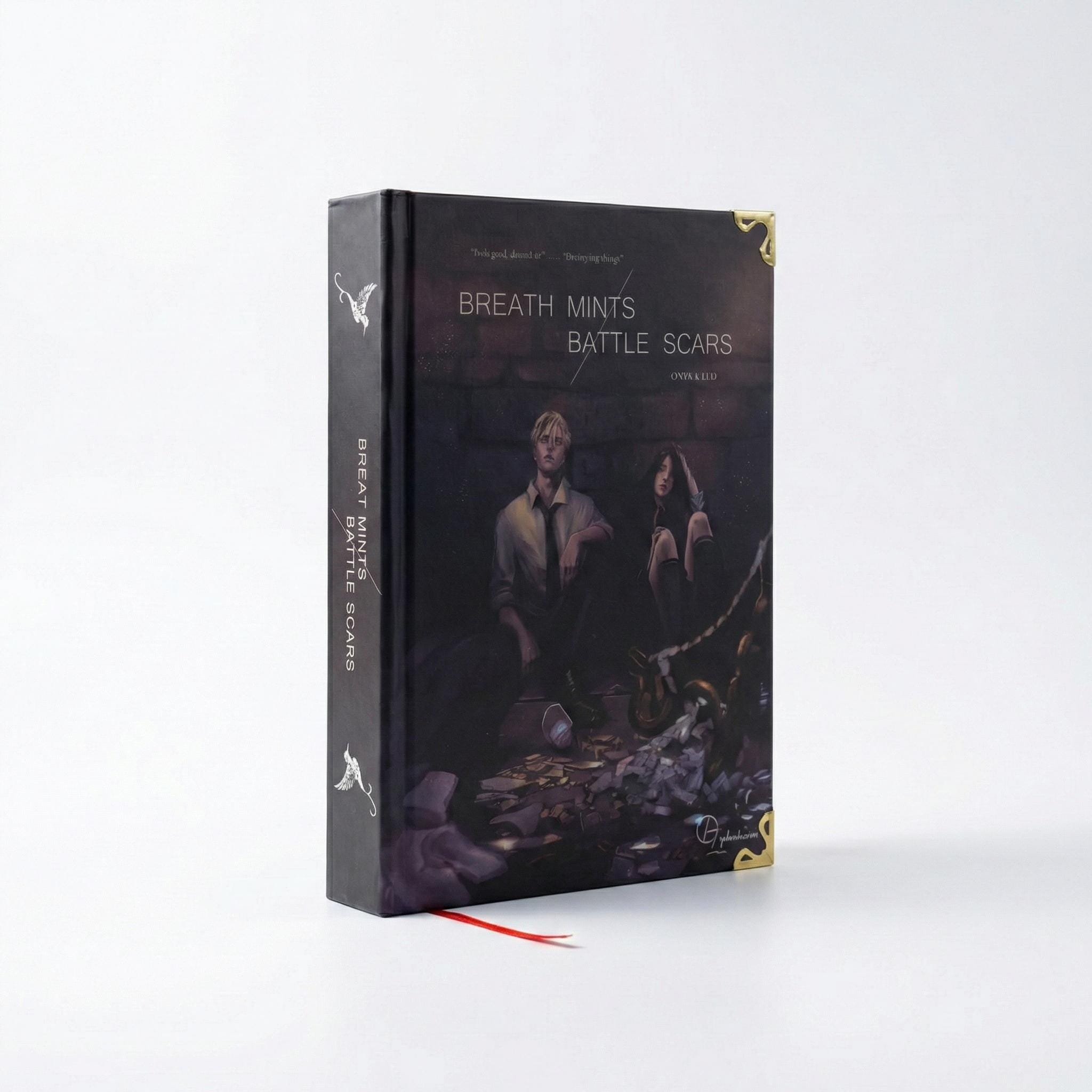 Breath Mints Battle Scars Hardcover Book: Illustrated Dramione Fanfiction