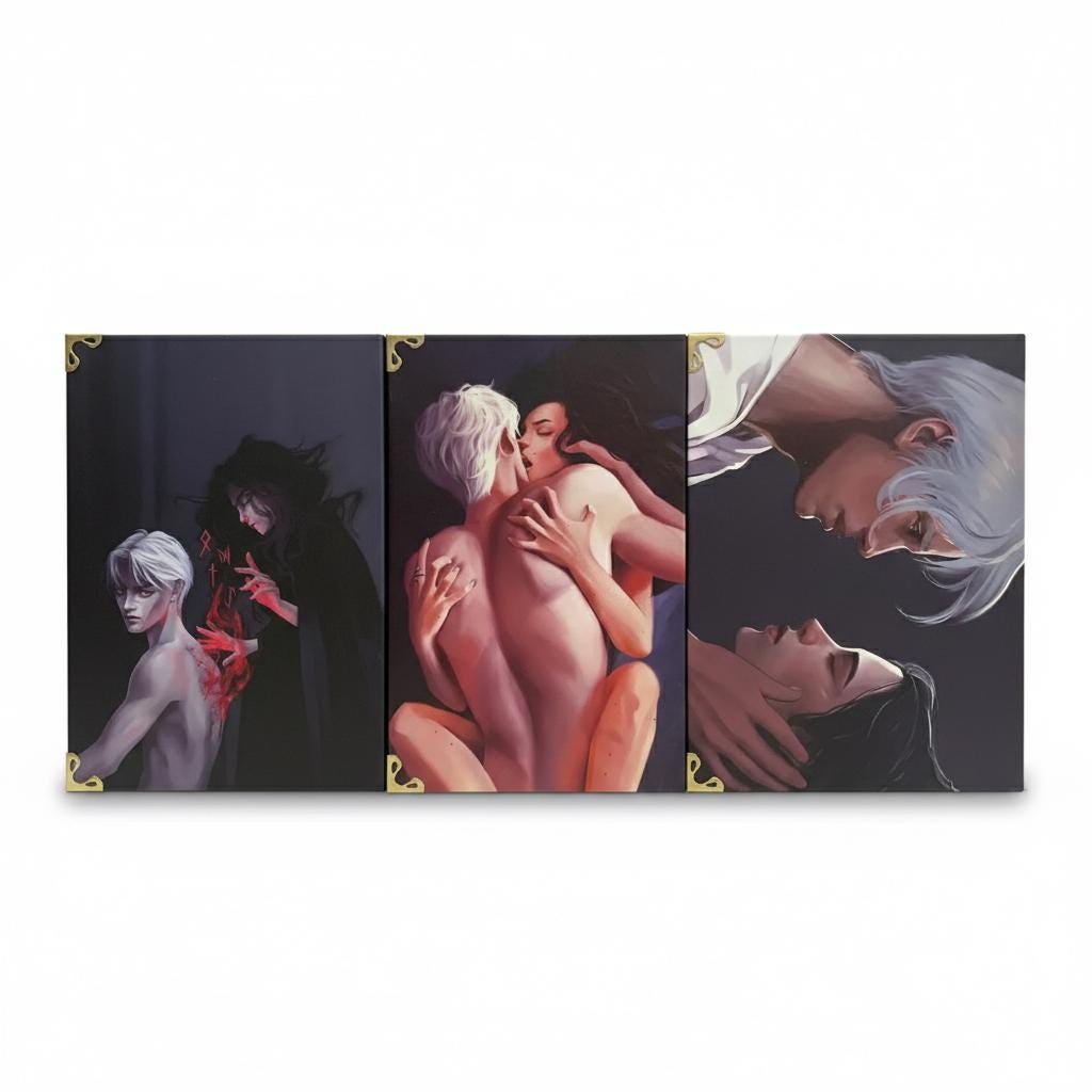 Manacled – 3 Volume Hardcover Fanfiction Book Set | Illustrated Dramione Dark Romance | Collector Edition Gift