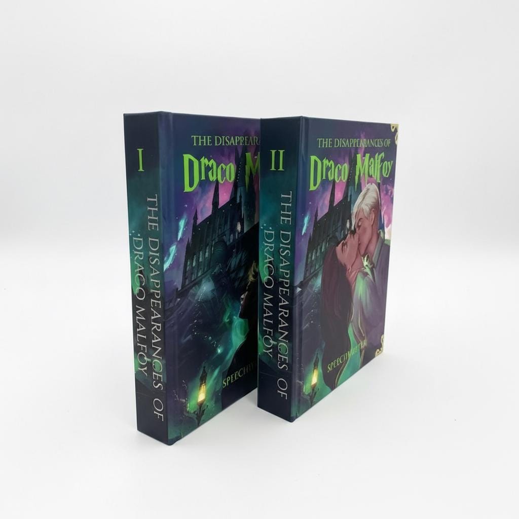 The Disappearances Of Draco Malfoy – Hardcover Dramione Fanfiction Book Set