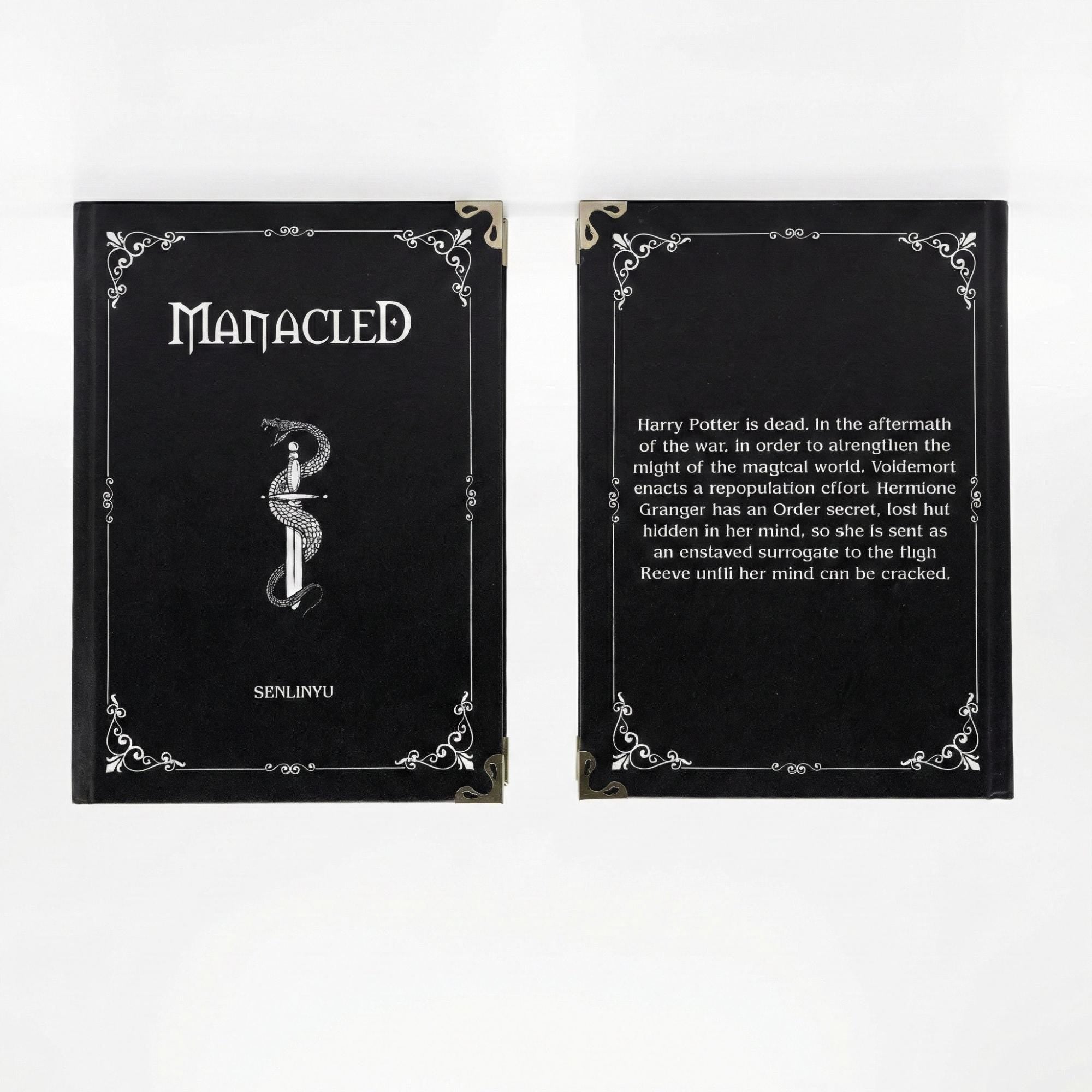 Manacled Hardcover Book – 3-in-1 Collector's Edition, Illustrated Dramione Fanfiction