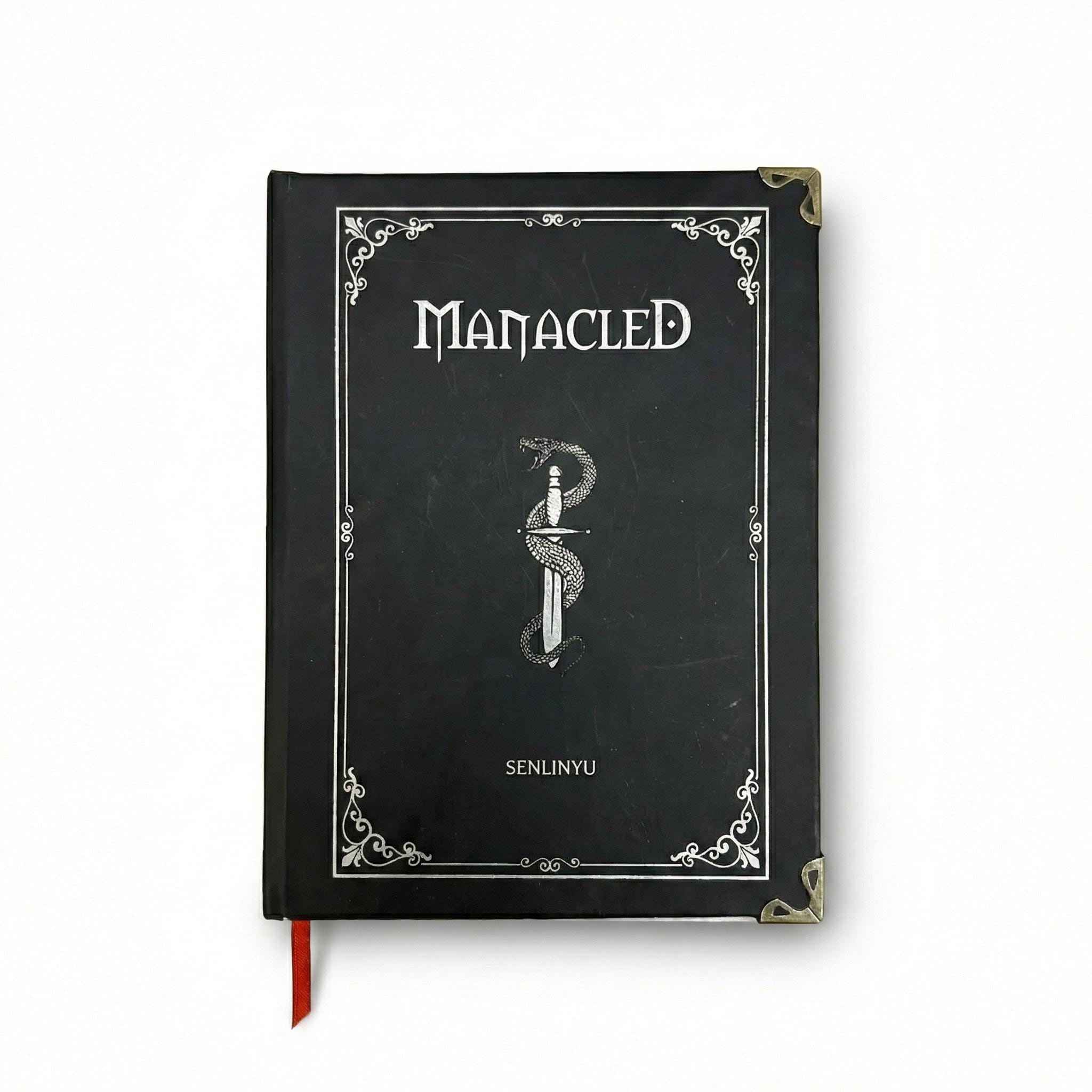 Manacled Hardcover Book: Illustrated Snake Cover, Romantic Fanfiction