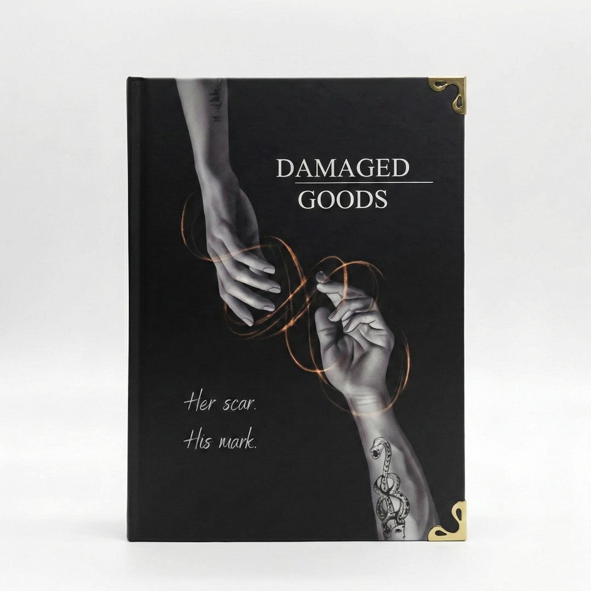Damaged Goods Hardcover Book – Dark Romance Inspired Illustrated Edition | Handmade Collector Book A5