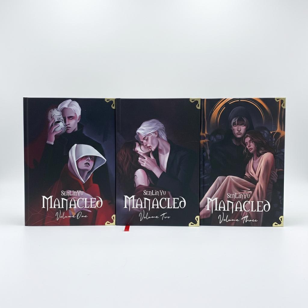 Manacled – 3 Volume Hardcover Fanfiction Book Set | Illustrated Dramione Dark Romance | Collector Edition Gift