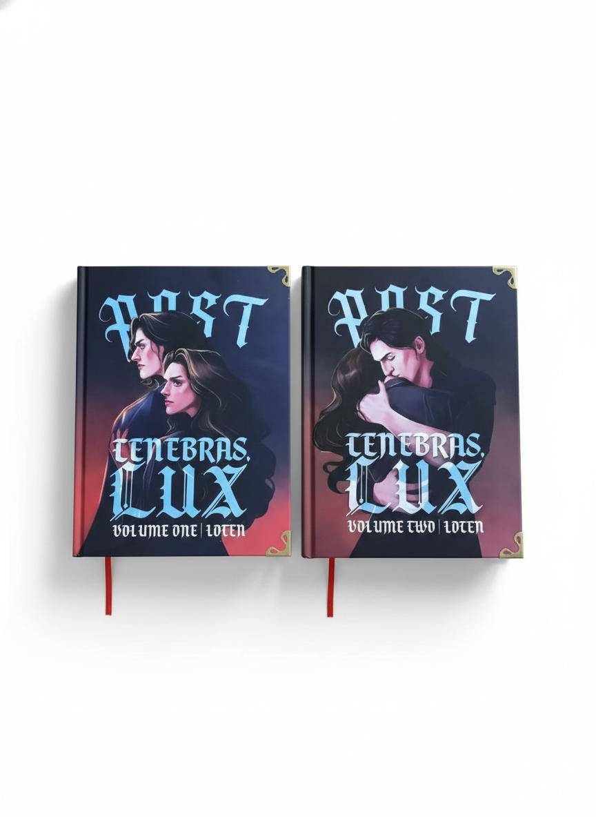 POST TENEBRAS LUX – 3 Volume Hardcover Fanfiction Book Set | Illustrated Romantic Dramione | Collector Edition Gift
