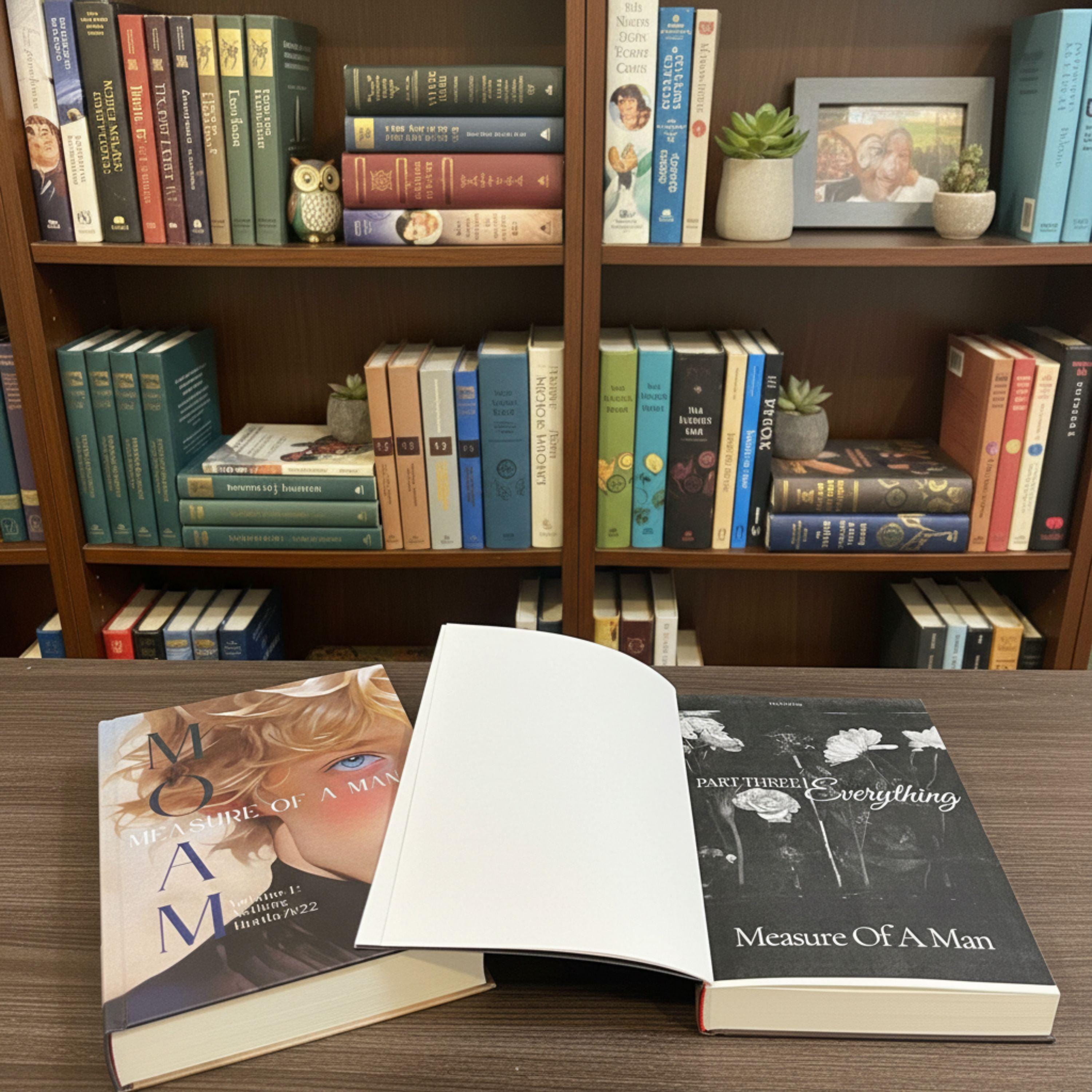 Measure of a Man – Fanmade Hardcover Book Set | Deluxe 3-Volume Collector Edition | Handmade Rebound Books