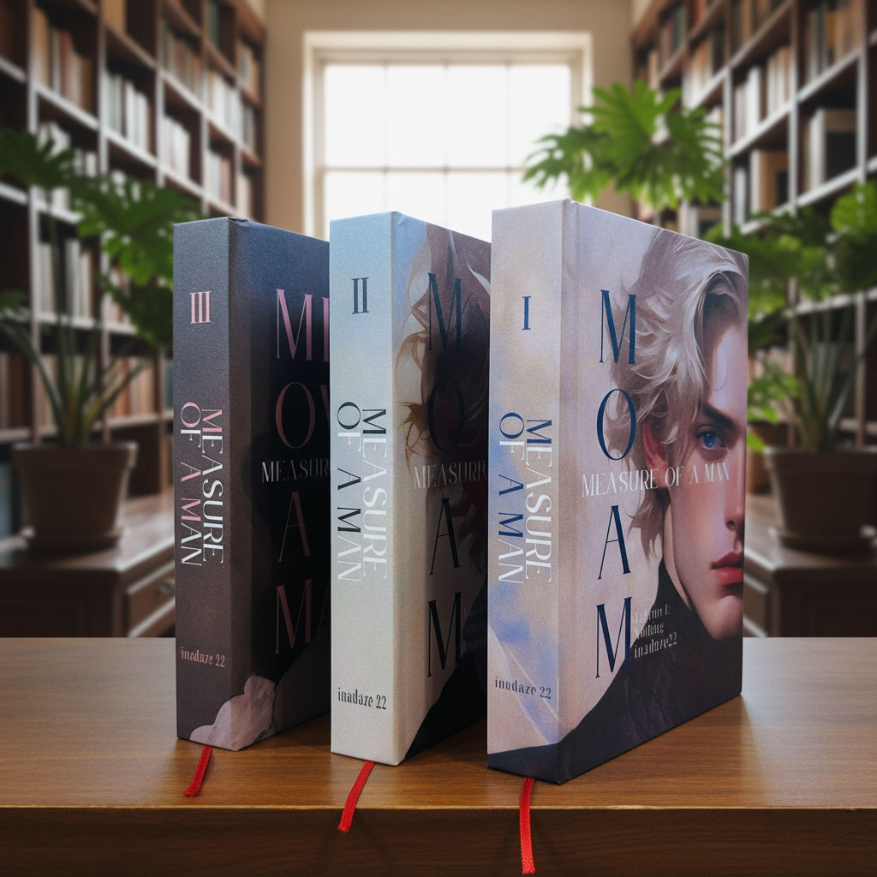 Measure of a Man – Fanmade Hardcover Book Set | Deluxe 3-Volume Collector Edition | Handmade Rebound Books