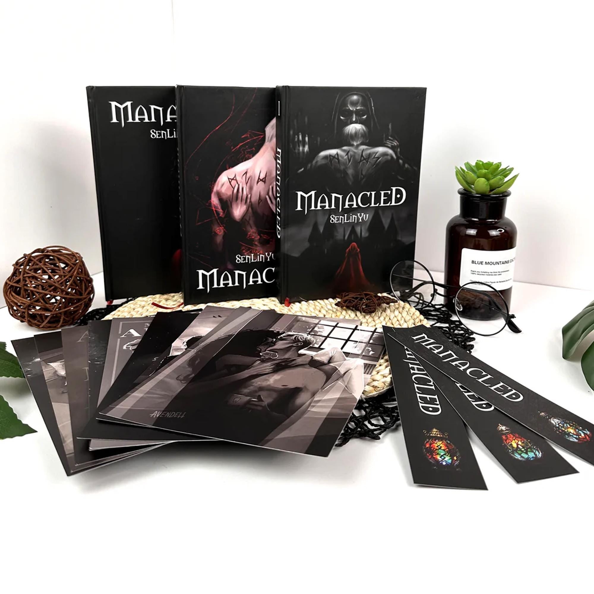 Manacled Book – Deluxe 3-Volume Edition with Illustrations, Complete Series, Poster Gift Set N02