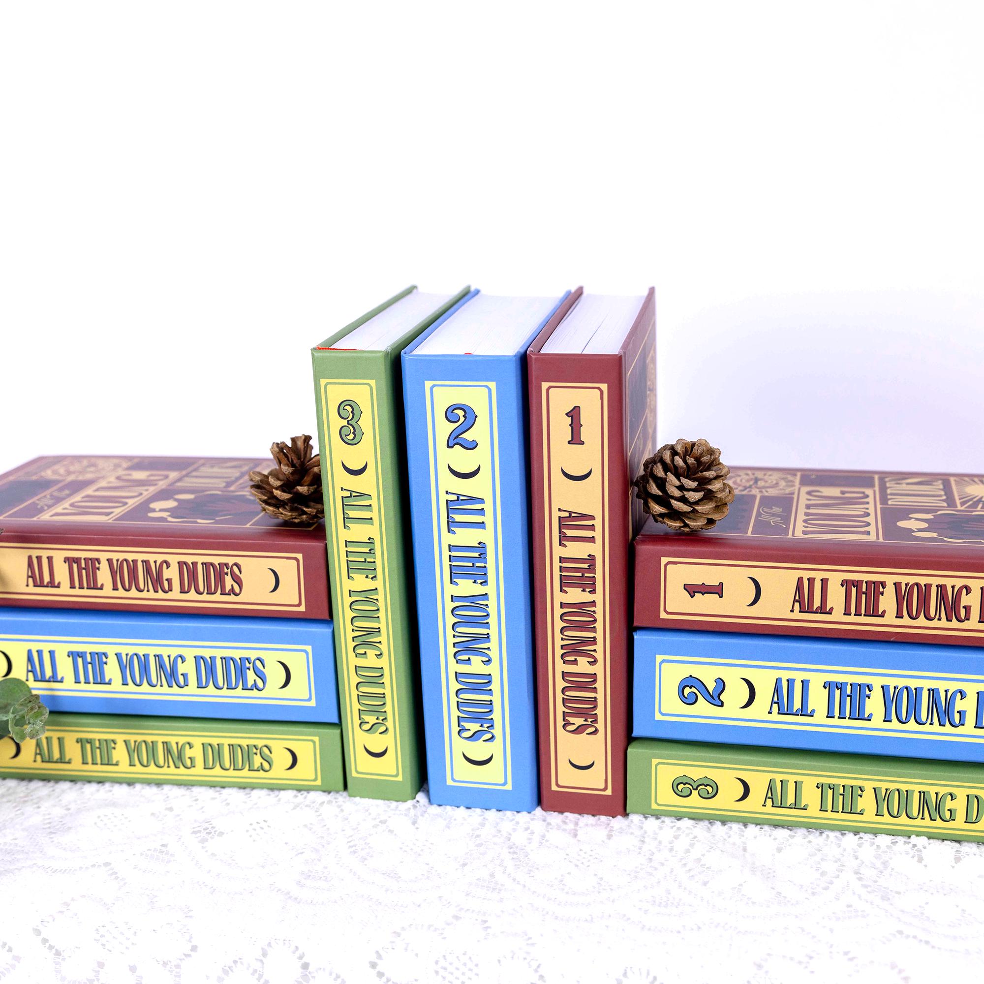 All The Young Dudes Book Set, Custom Cover Hardcover with Bookmarks N03