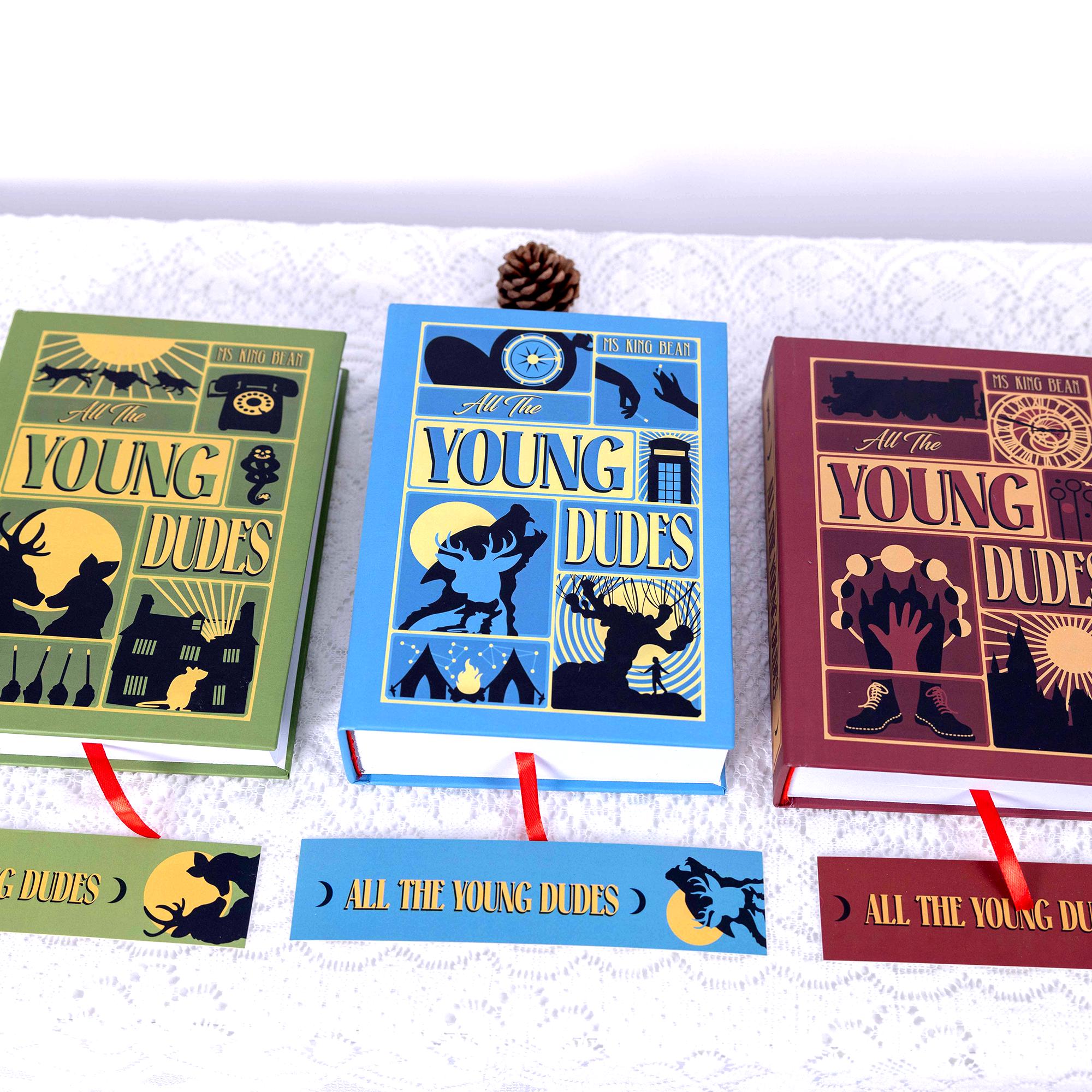 All The Young Dudes Book Set, Custom Cover Hardcover with Bookmarks N03