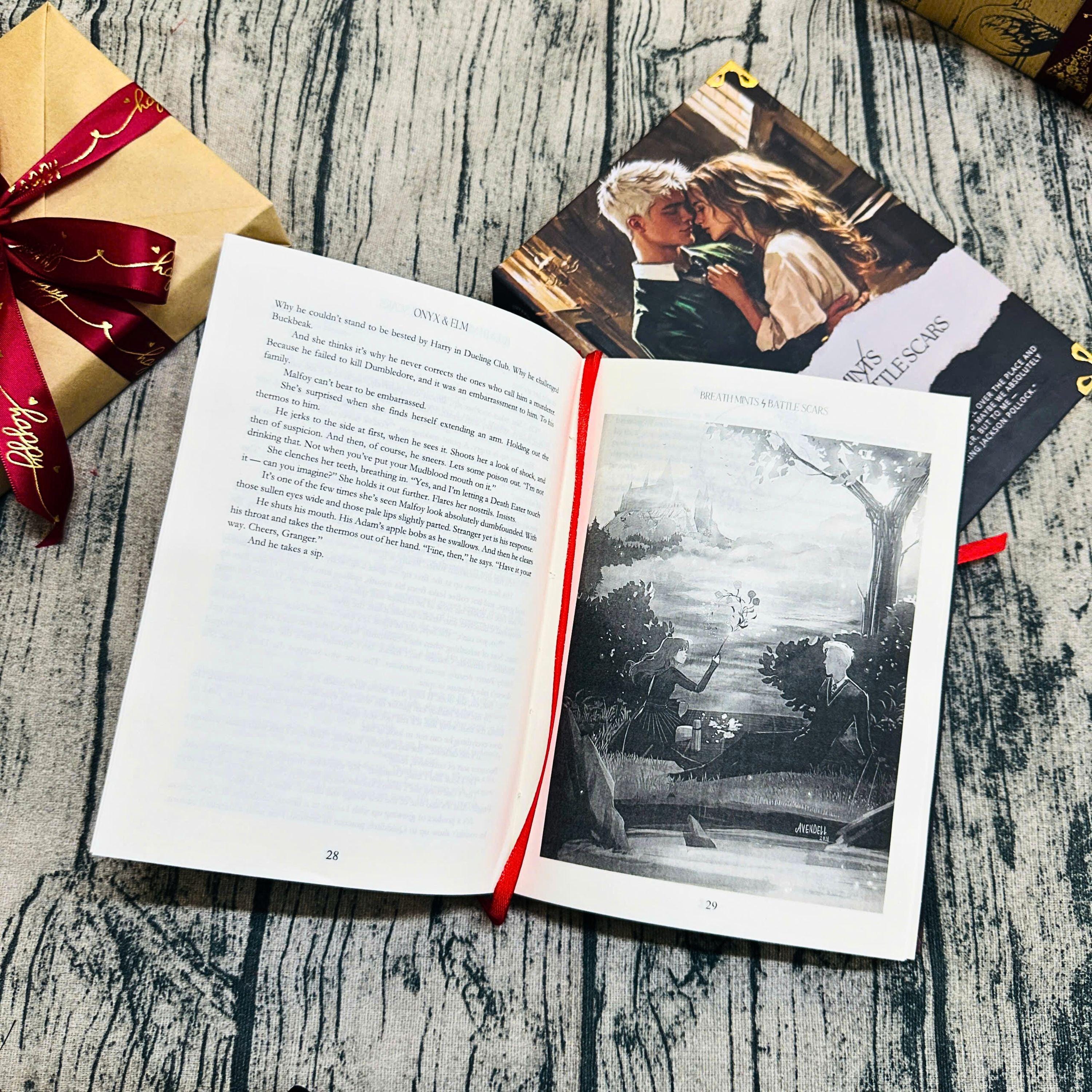 Breath Mints Battle Scars Book,  Handmade Book Binding, Gift-Ready Edition