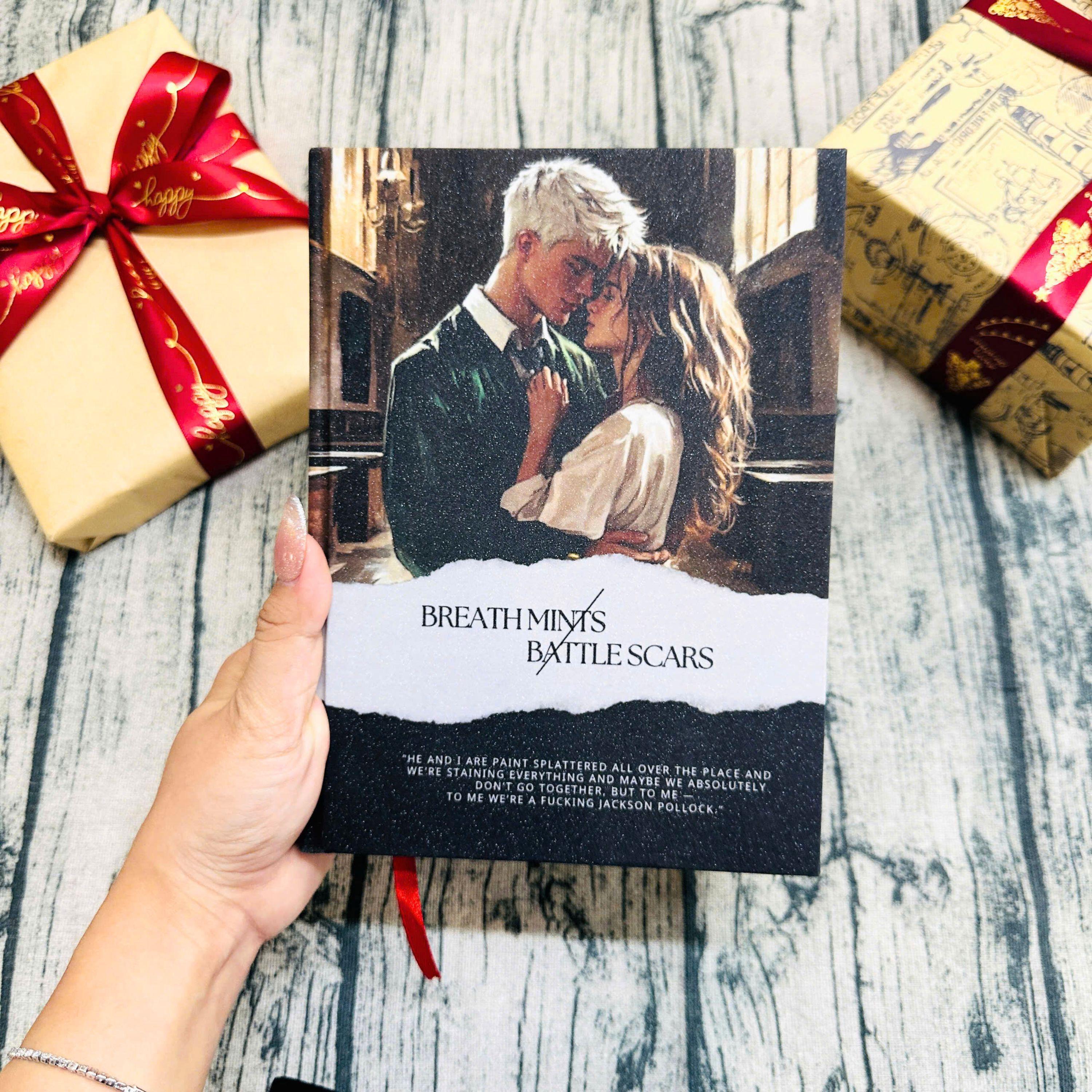 Breath Mints Battle Scars Book,  Handmade Book Binding, Gift-Ready Edition