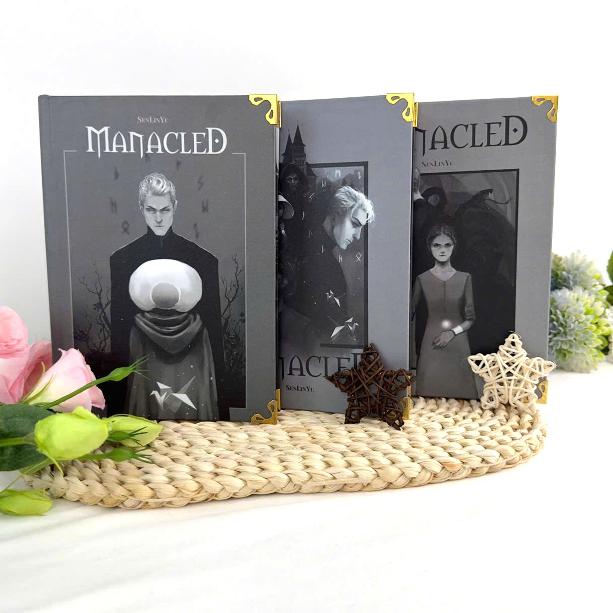 Manacled Book – Deluxe 3-Volume Edition with Illustrations, Complete Series, Poster Gift Set N014