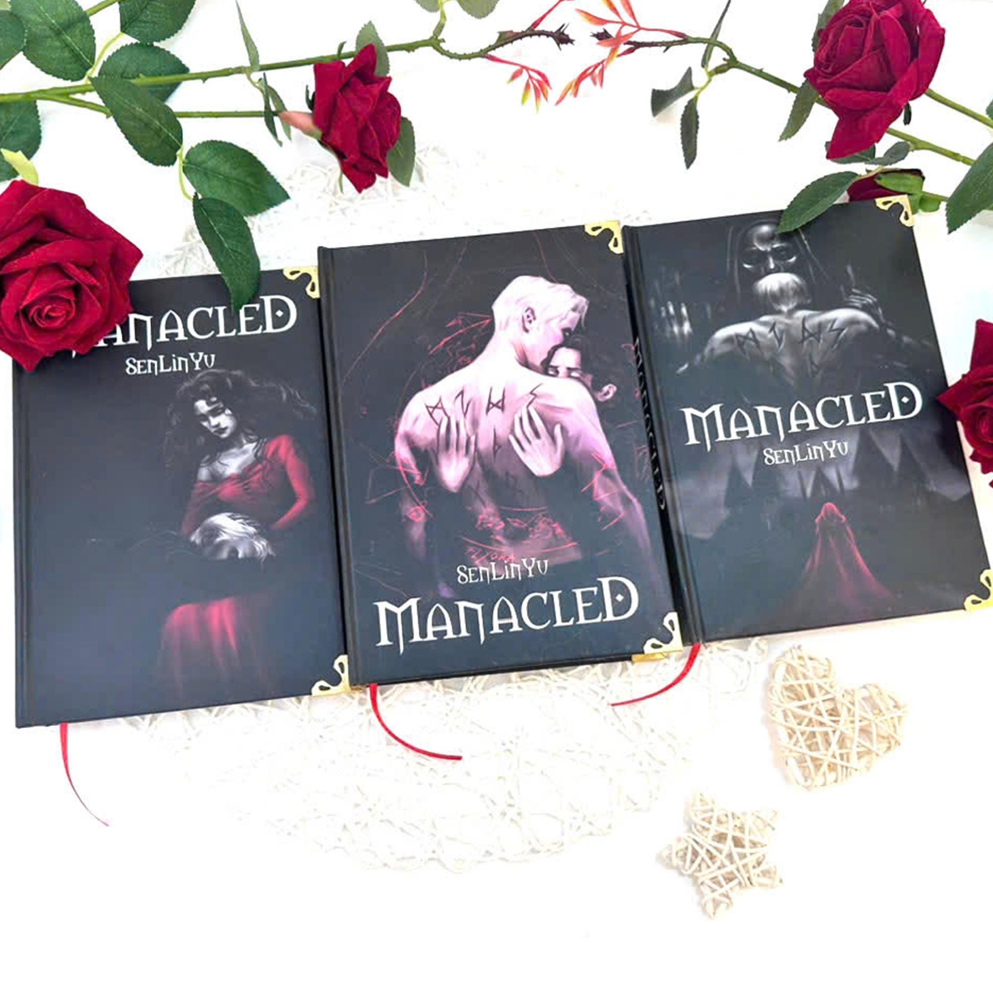 Manacled Book – Deluxe 3-Volume Edition with Illustrations, Complete Series, Poster Gift Set N015