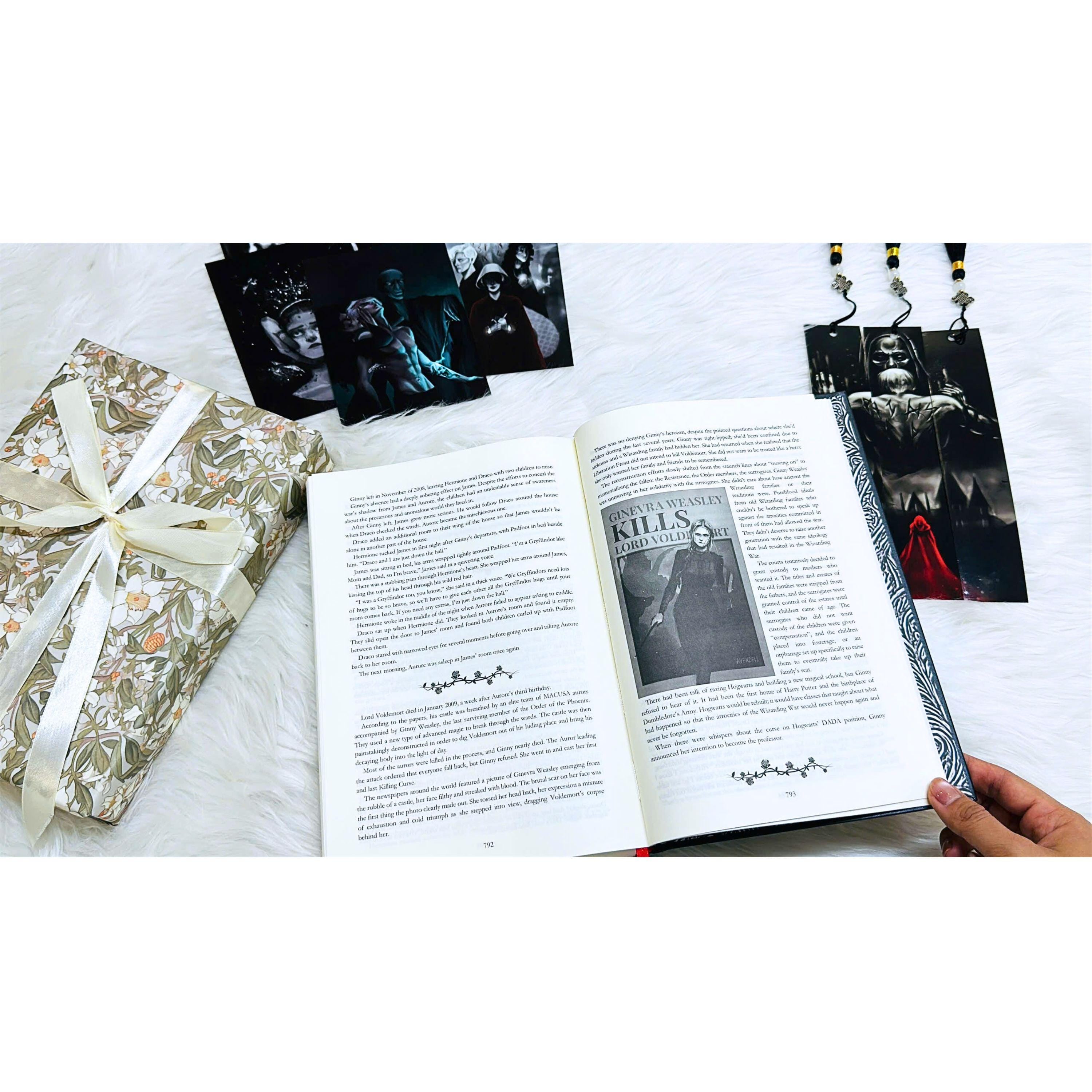 Manacled Illustrated Hardcover Book – Collector Edition Novel | Handmade Rebound Dark Romance | Art Prints & Bookmark Set