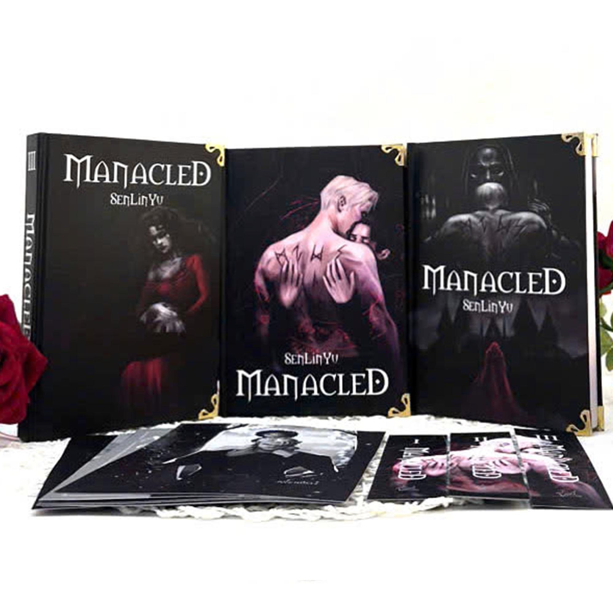 Manacled Book – Deluxe 3-Volume Edition with Illustrations, Complete Series, Poster Gift Set N015