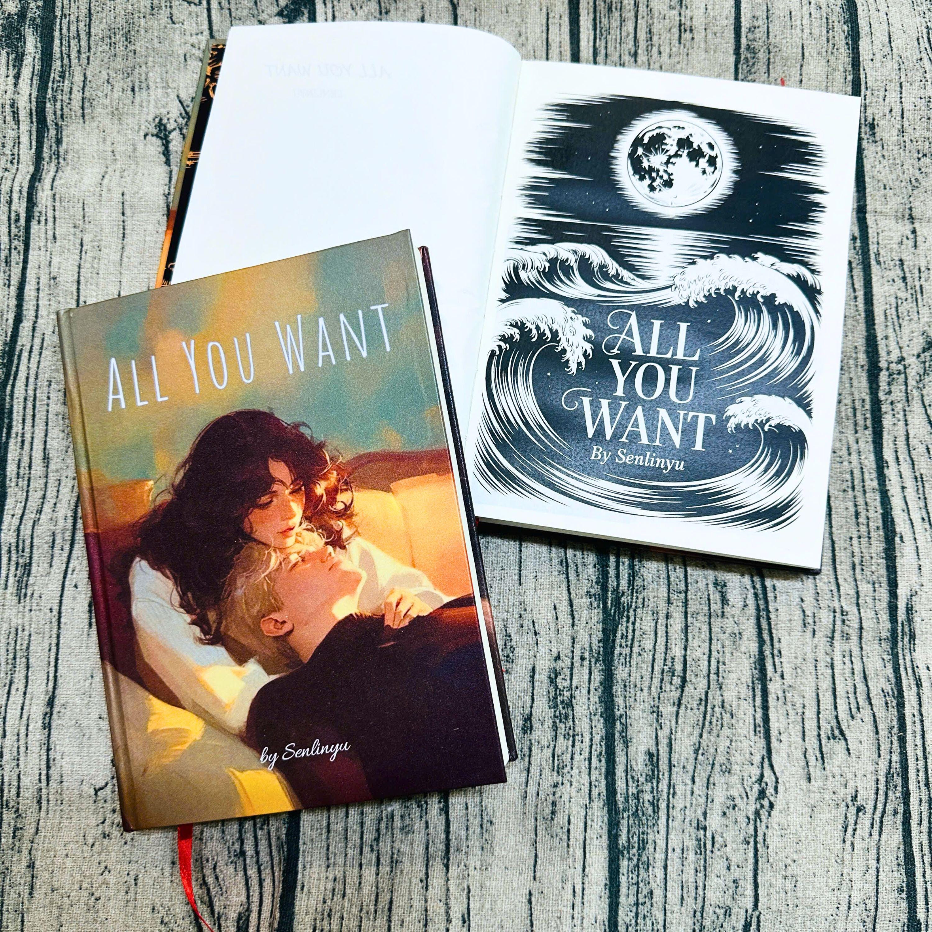 All You Want Book Hardcover – Handmade Collector Edition | Dark Romance Rebound Novel | Slow Burn Book Lover Gift