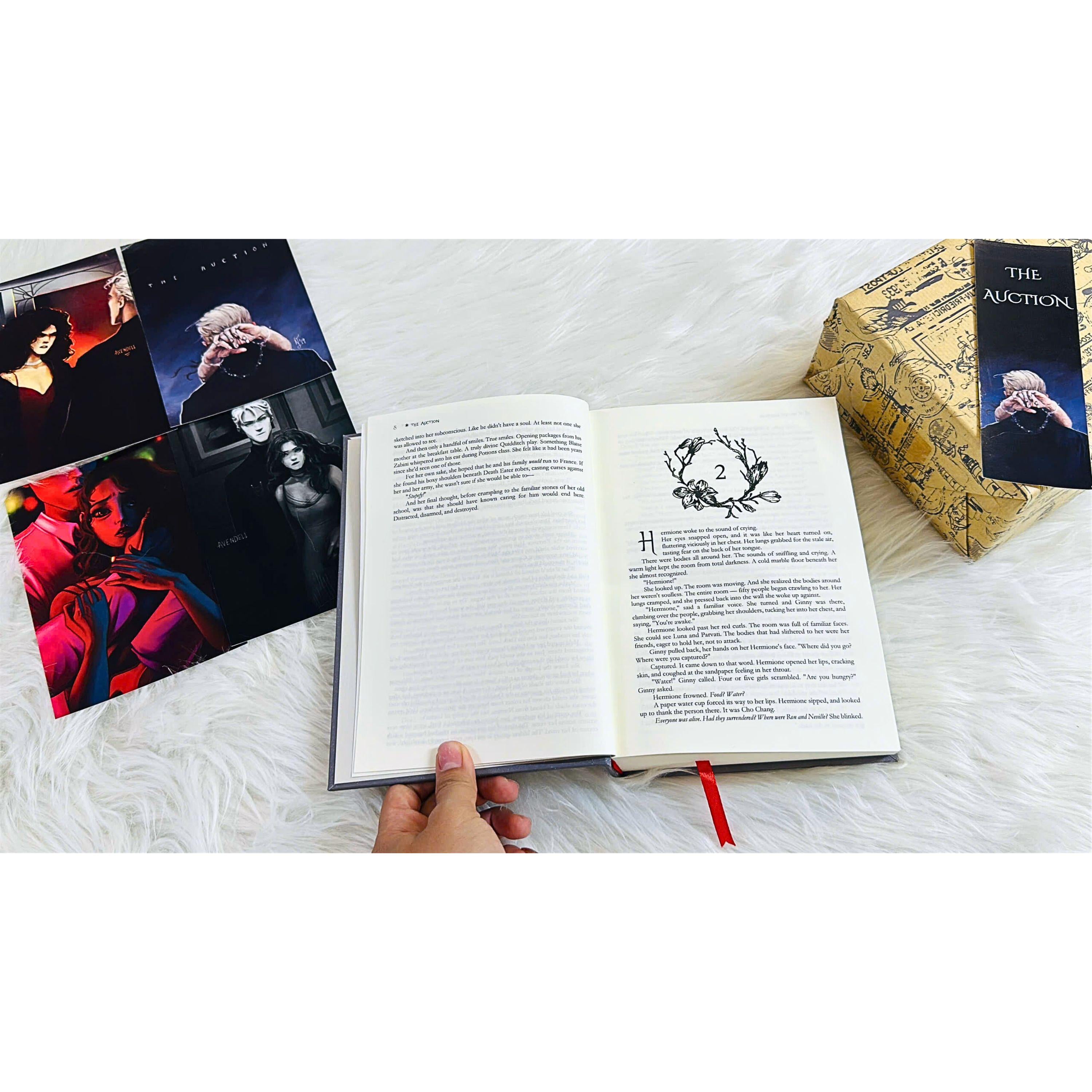 Hardcover Book The Auction – Handmade Collector Edition | Dark Romance Rebound Novel | Gift for Book Lovers